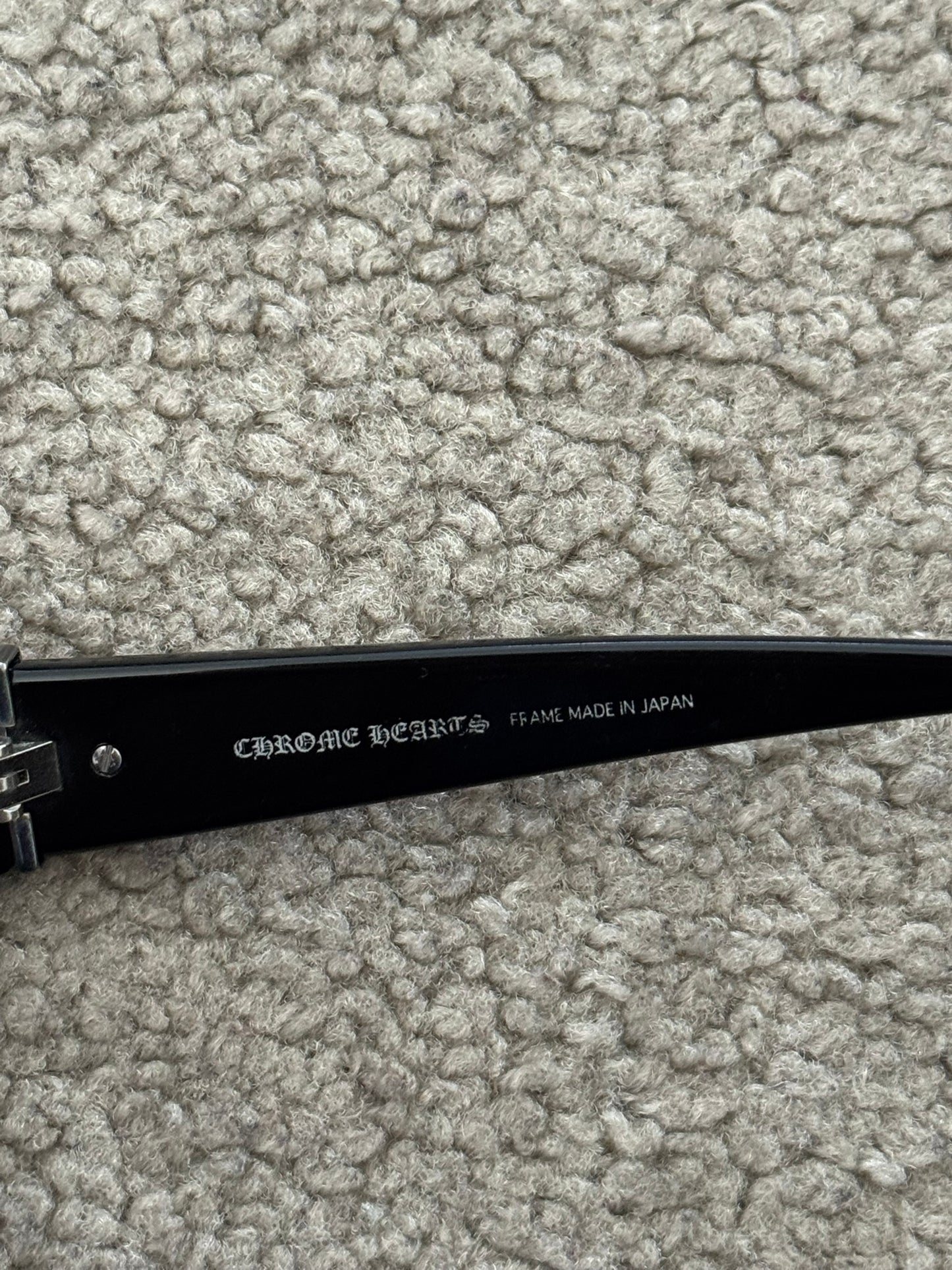 Chrome Hearts "Golden Valley" Cross Shield Sunglasses