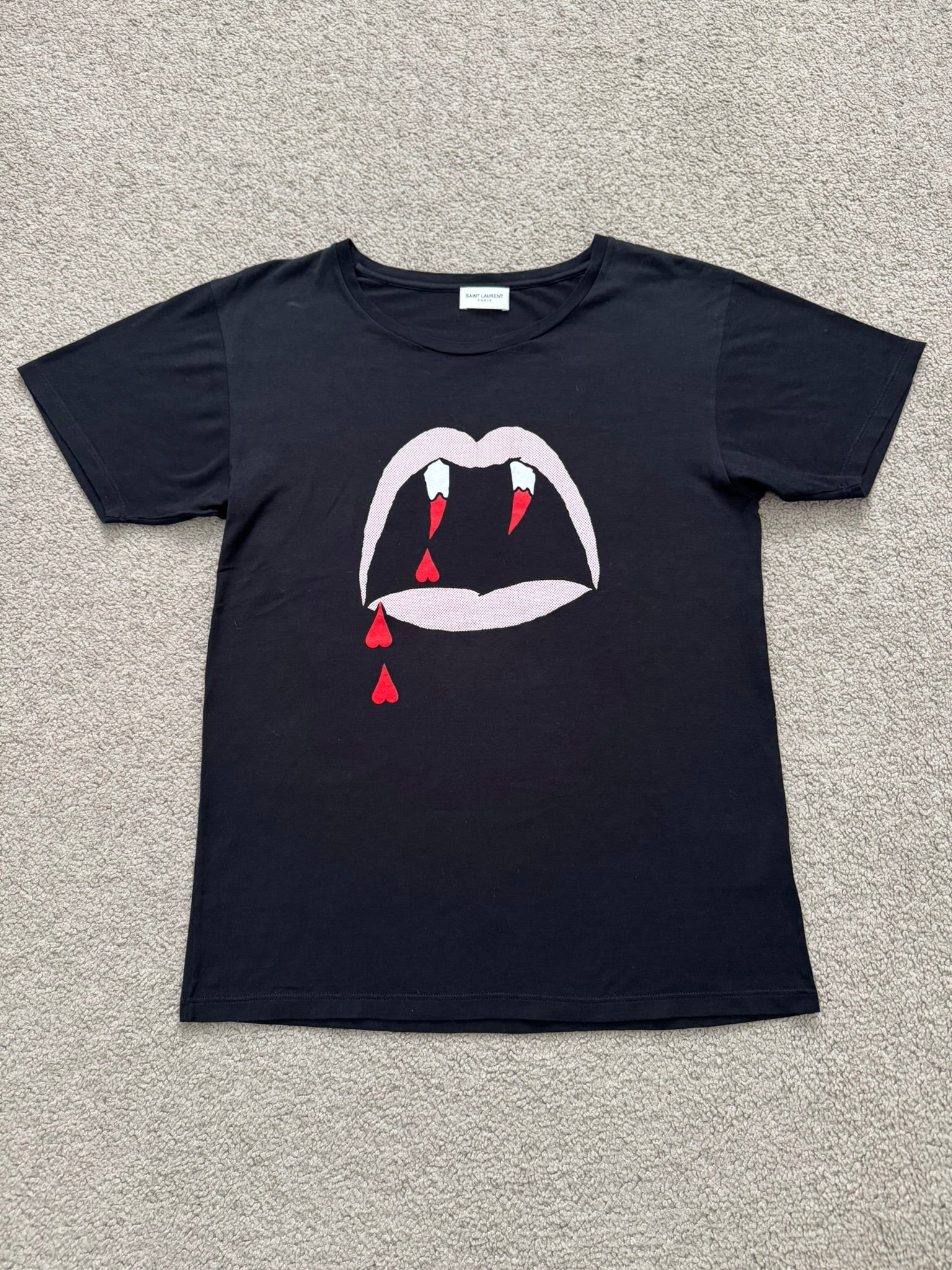 SS15 Saint Laurent by Hedi Slimane Blood Luster T Shirt – shoprokuz