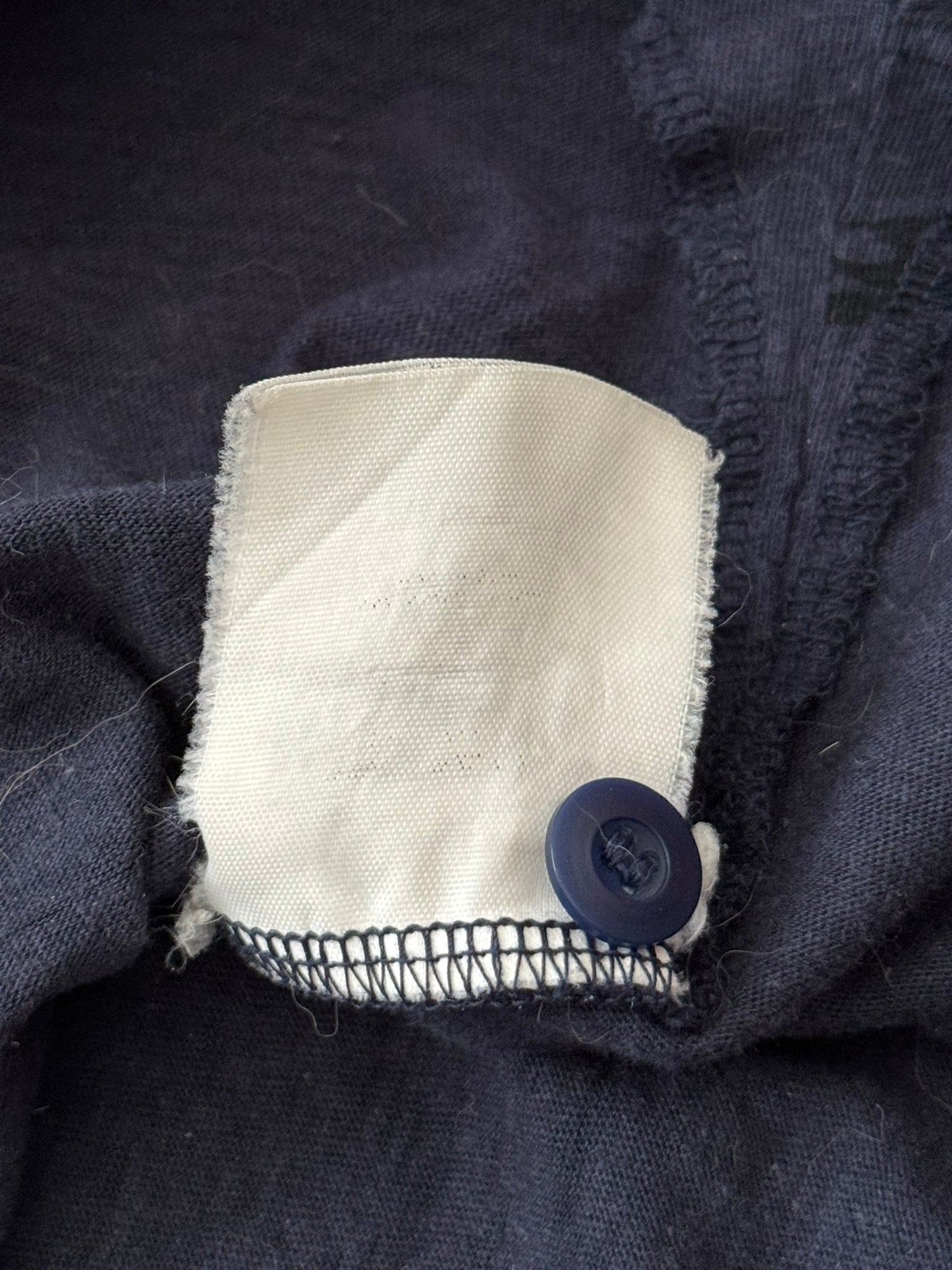 SS03 Undercover "Scab" Drunkard Print Henley Thermal Shirt
