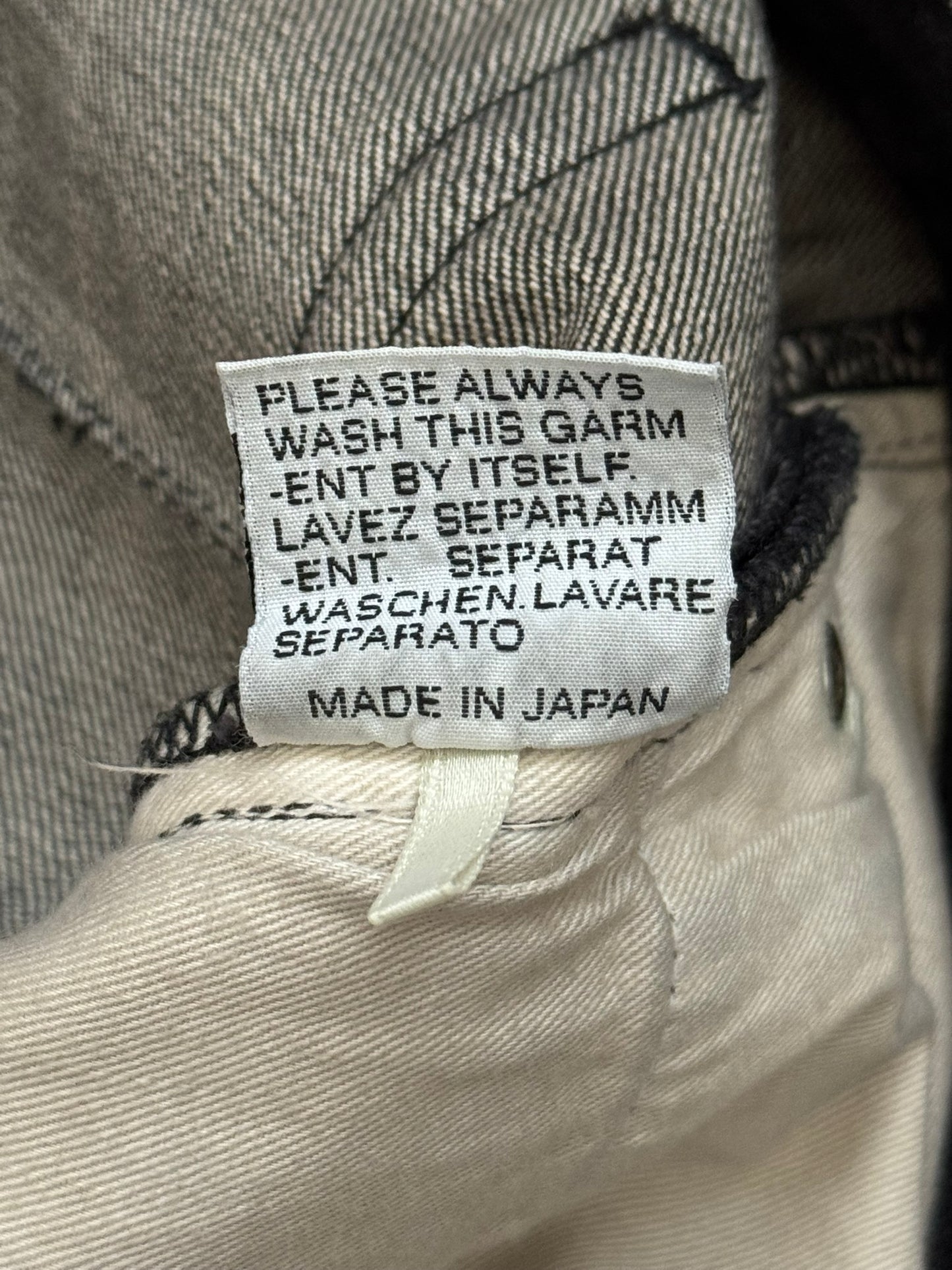 Dior Homme by Hedi Slimane MIJ Black Clawmark Denim Jeans