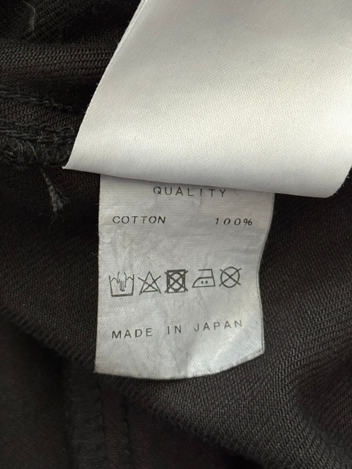 SS19 Julius x I.T. Black Waxed Boxy Cropped Denim Jacket