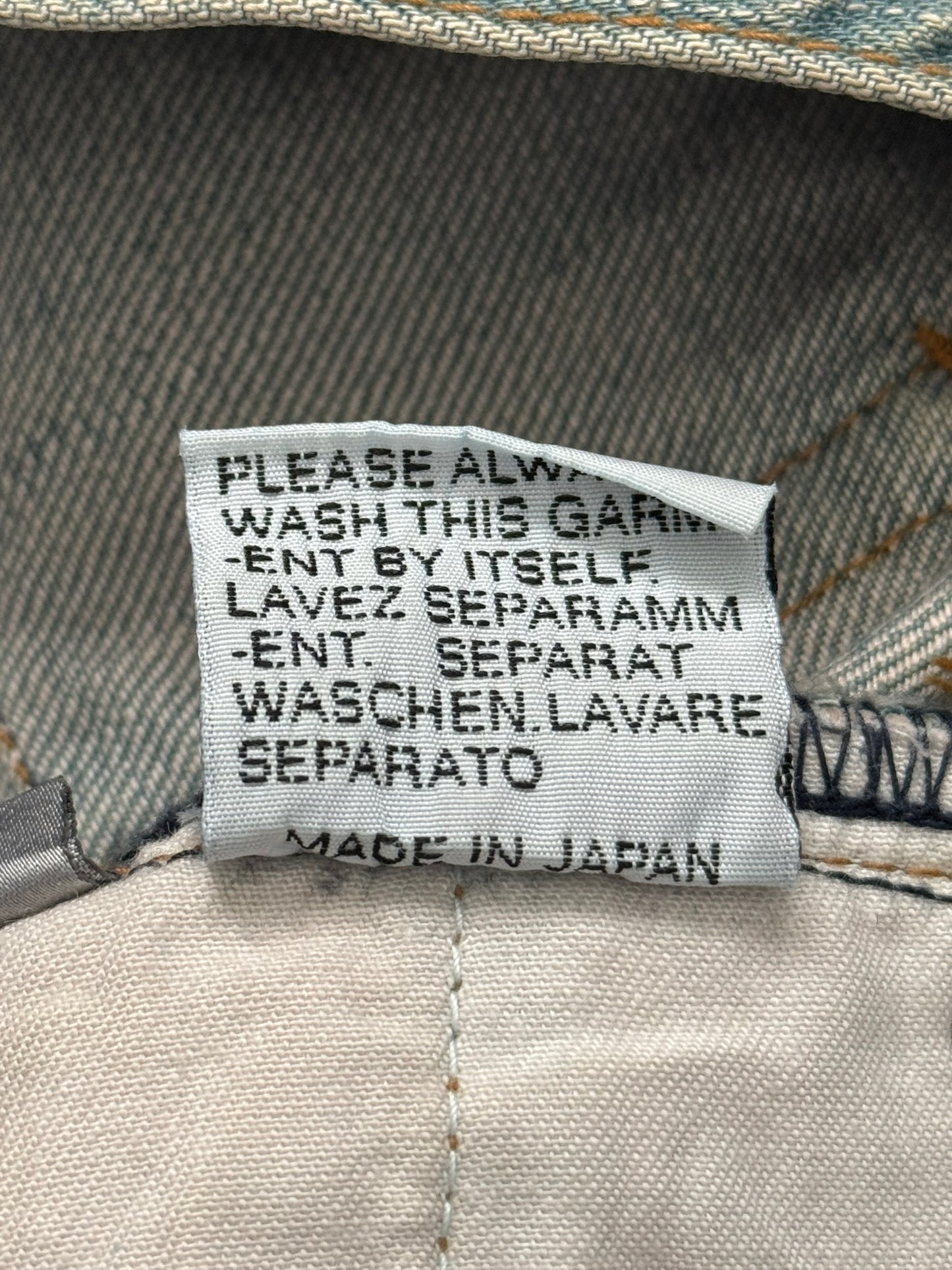SS04 Dior Homme by Hedi Slimane “Bleu Claire” Washed Denim Jeans