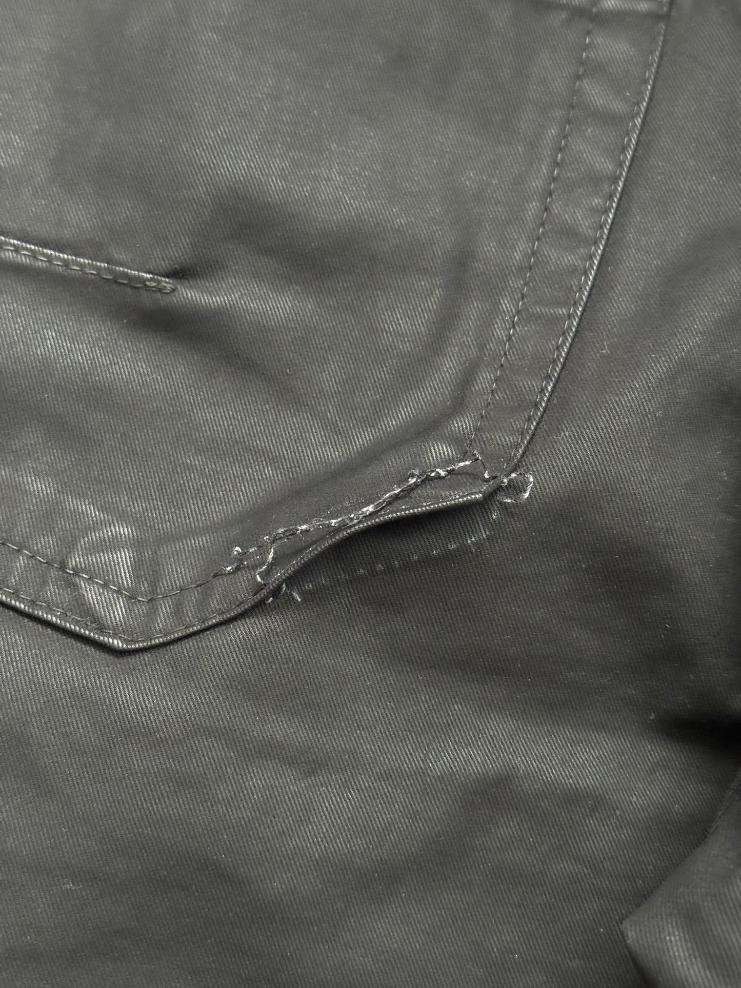 AW08 Dior Homme by Kris Van Assche Heavy Waxed Denim Jeans