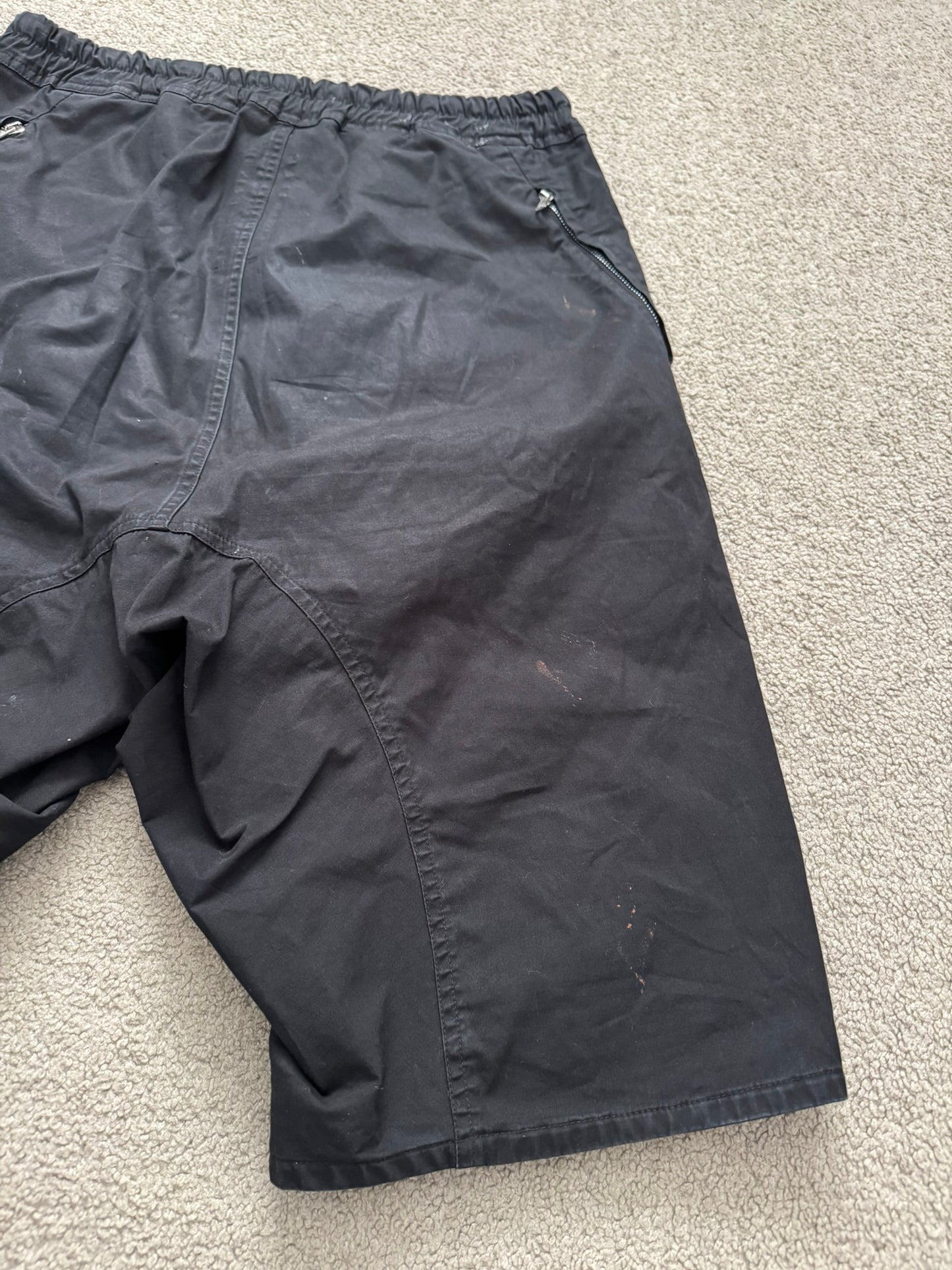 SS19 Rick Owens Mainline Geometric Basket Swinger Shorts