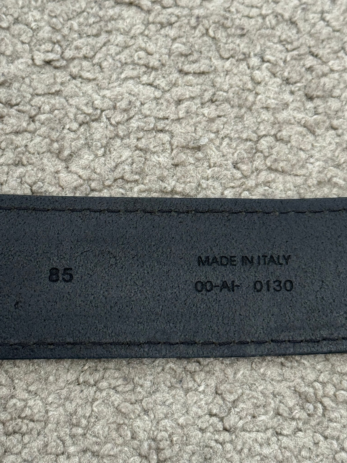 SS10 Dior Homme by Kris Van Assche Black D-Point Belt