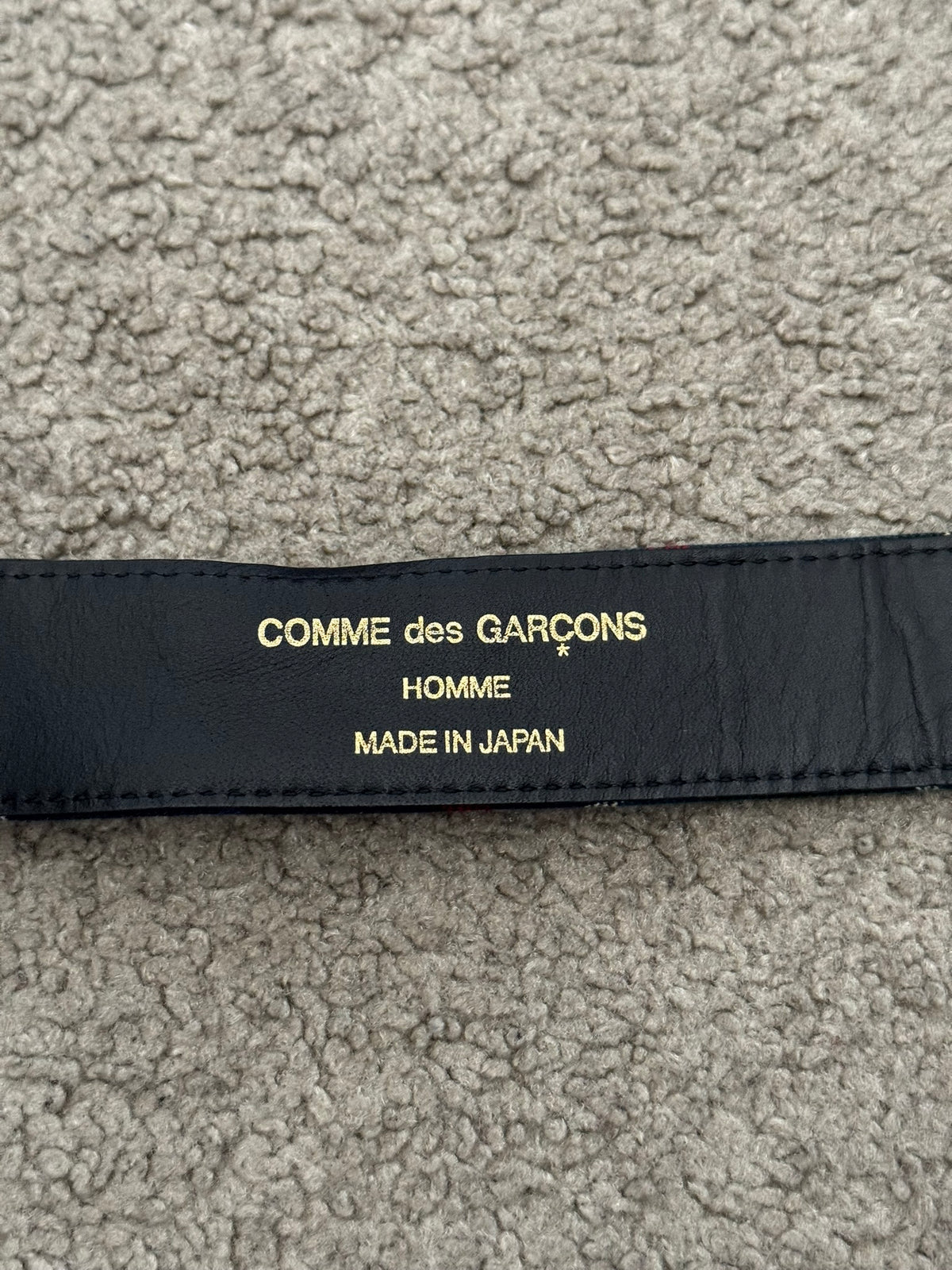 Comme Des Garcons Homme Tartan Leather Roller Belt