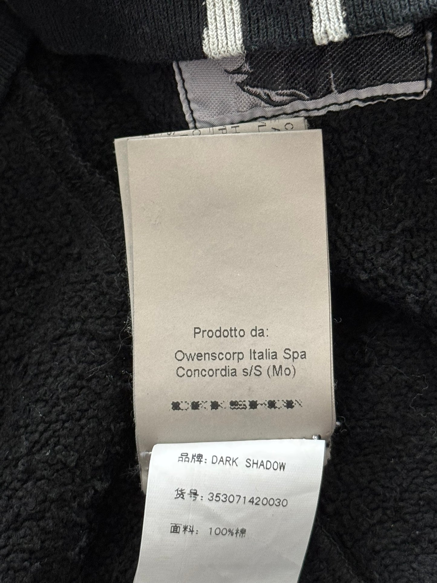 FW16 Rick Owens DRKSHDW Bleach "Vomit" Stain Sweatshirt