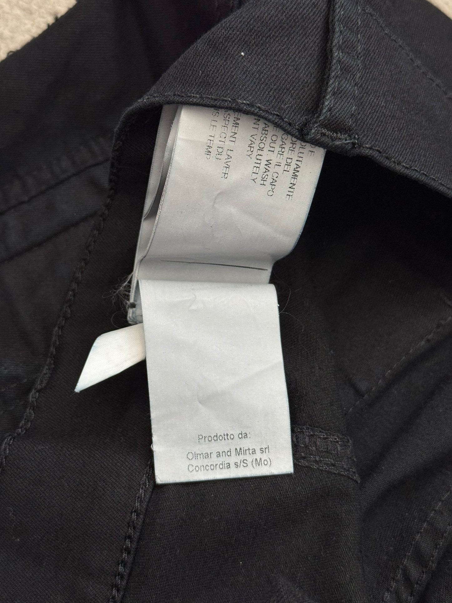 FW14 Rick Owens DRKSHDW Black Memphis Cut Biker Denim Jeans