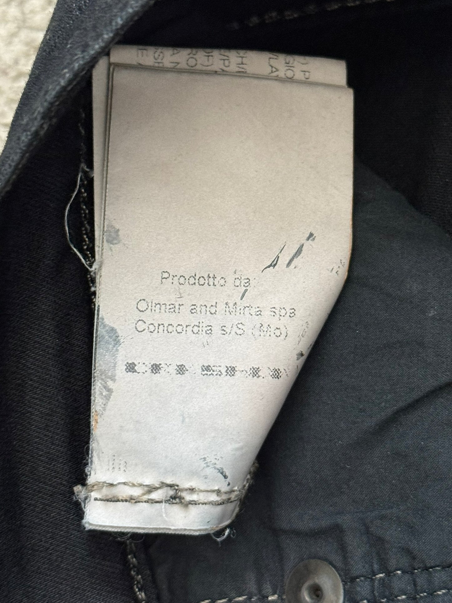 SS15 Rick Owens DRKSHDW Black Waxed Torrence Cut Denim Jeans