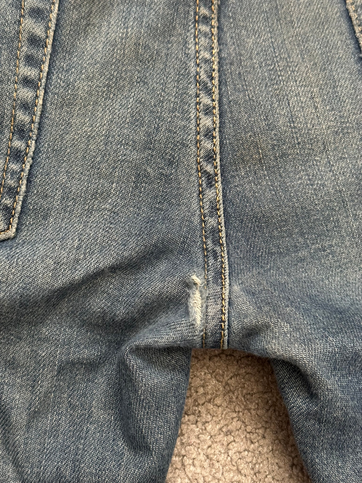 SS11 Balmain by Christophe Decarnin Faded Zip Biker Denim Jeans