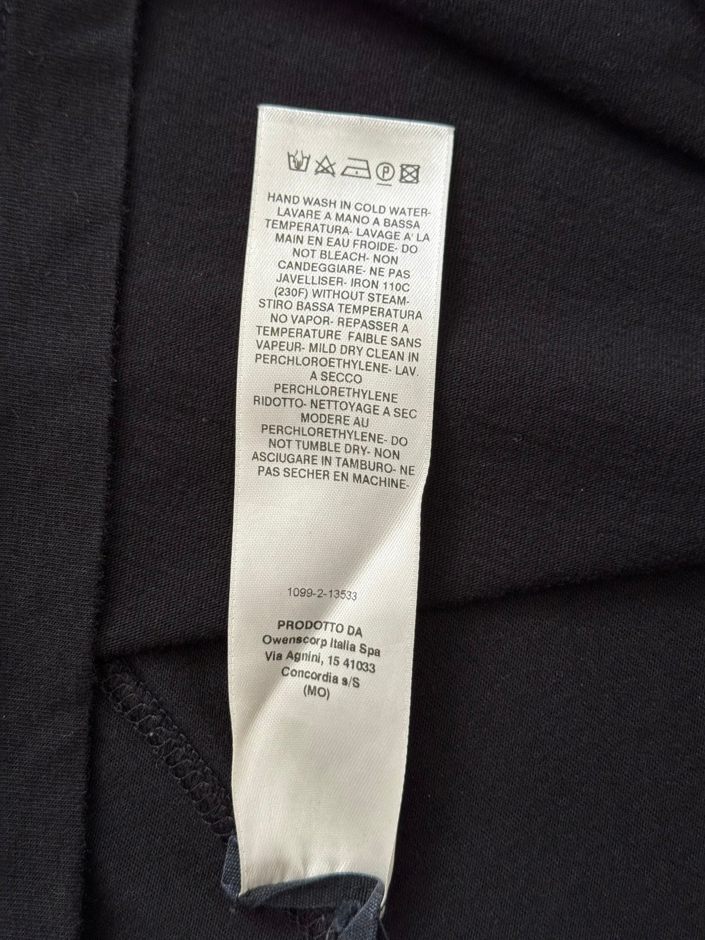 FW19 Rick Owens Mainline D Ring White Stripe Level T Shirt