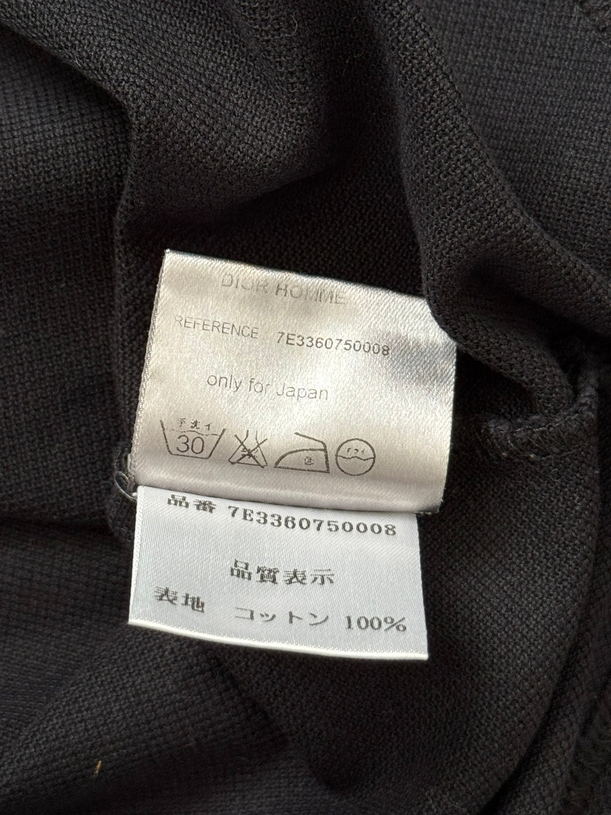 SS07 Dior Homme by Hedi Slimane Bee Pocket Polo Shirt