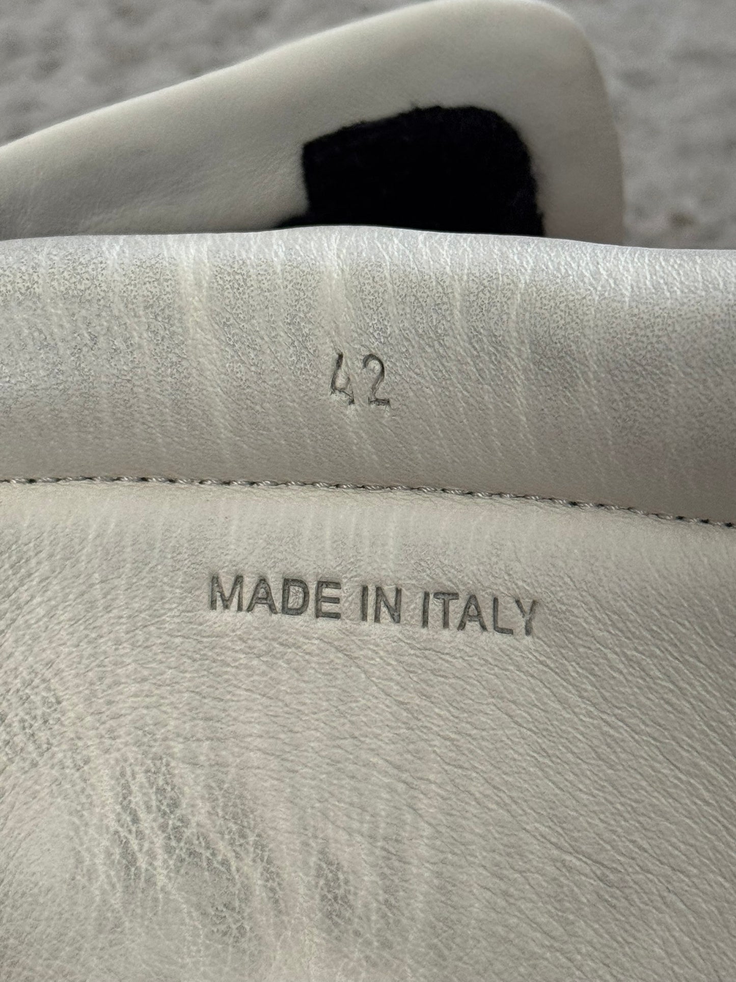 Maison Margiela Red Suede Black Leather Future High Top Sneakers