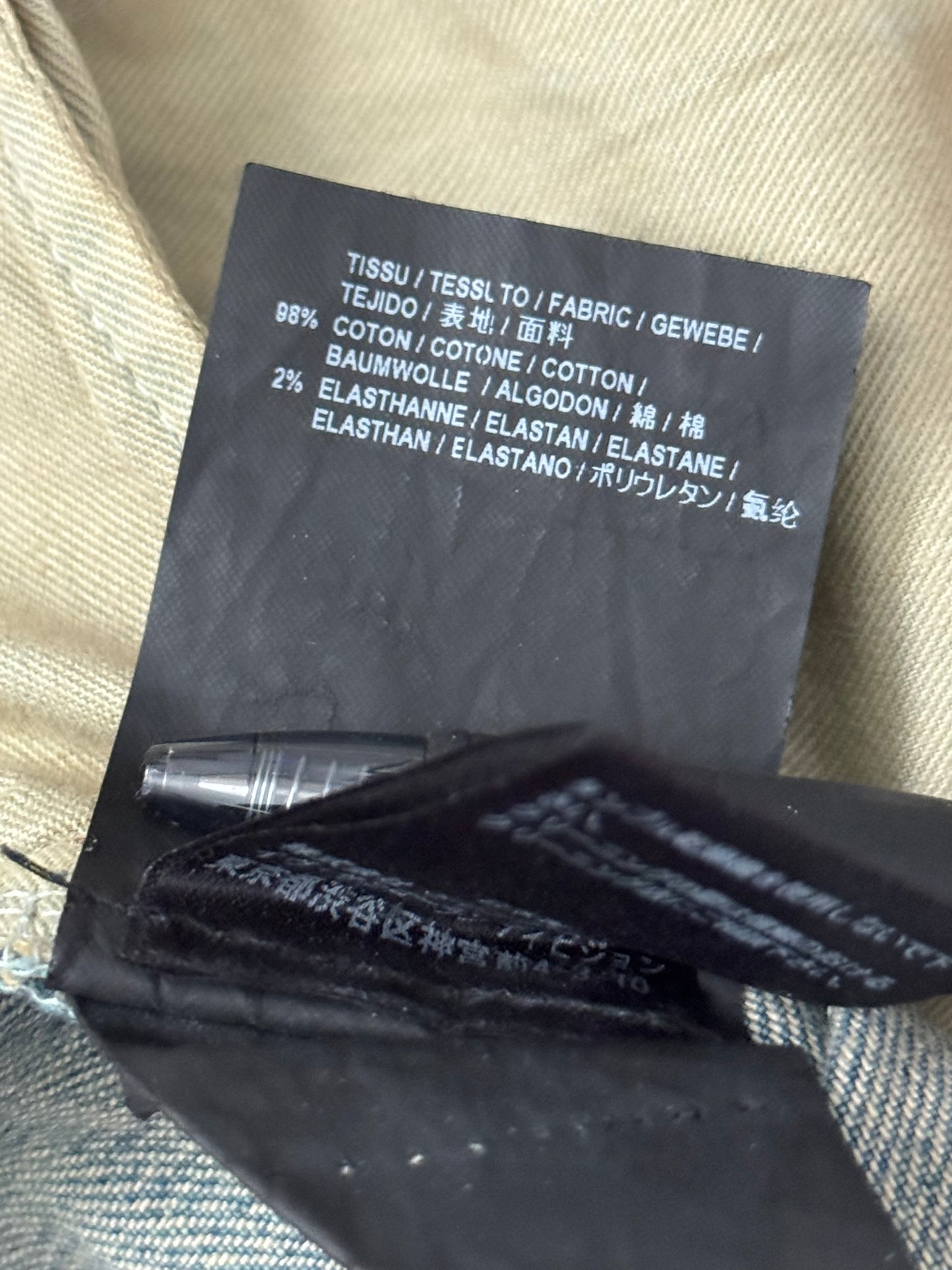 FW16 Saint Laurent by Hedi Slimane Crash Distressed D02 Denim Jeans