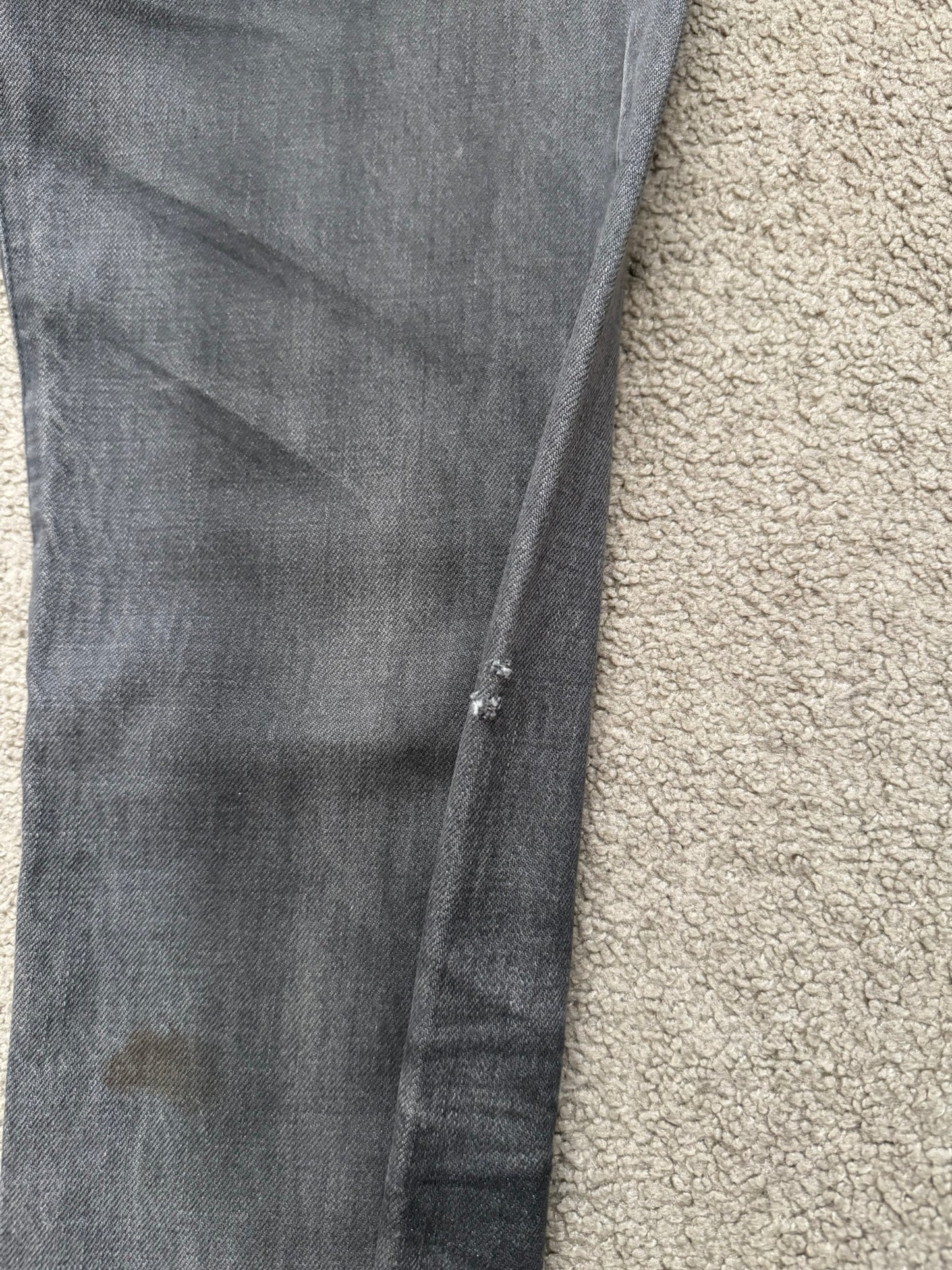 SS05 Dior Homme by Hedi Slimane "Untitled/Beck" MIJ Gray Glitter Denim Jeans