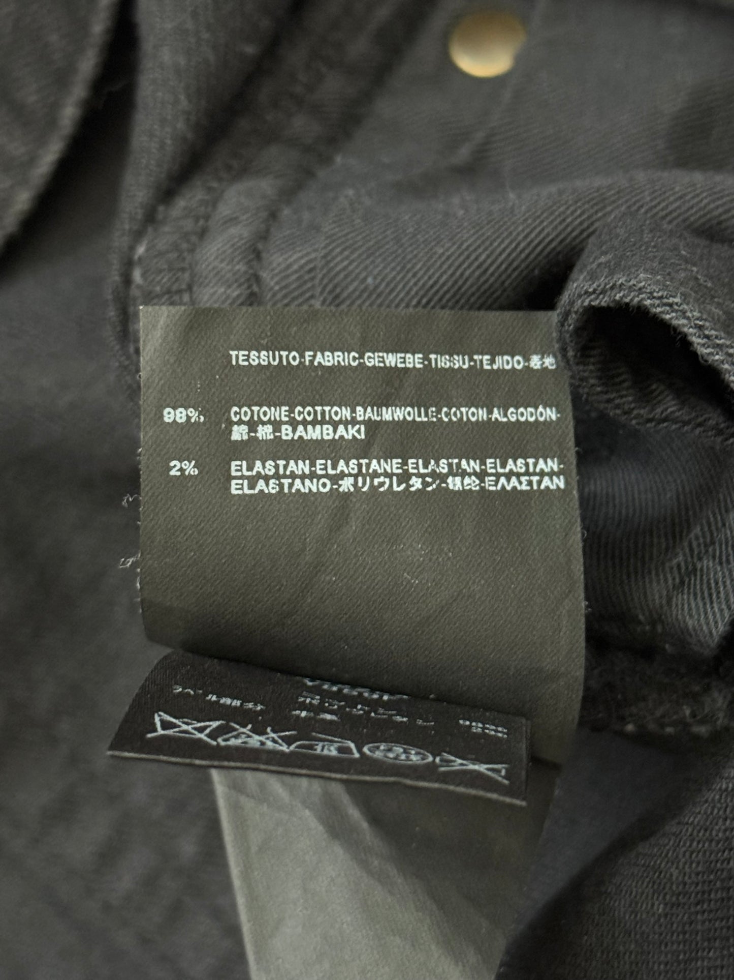 FW14 Saint Laurent by Hedi Slimane Knee Slit D02 Denim Jeans