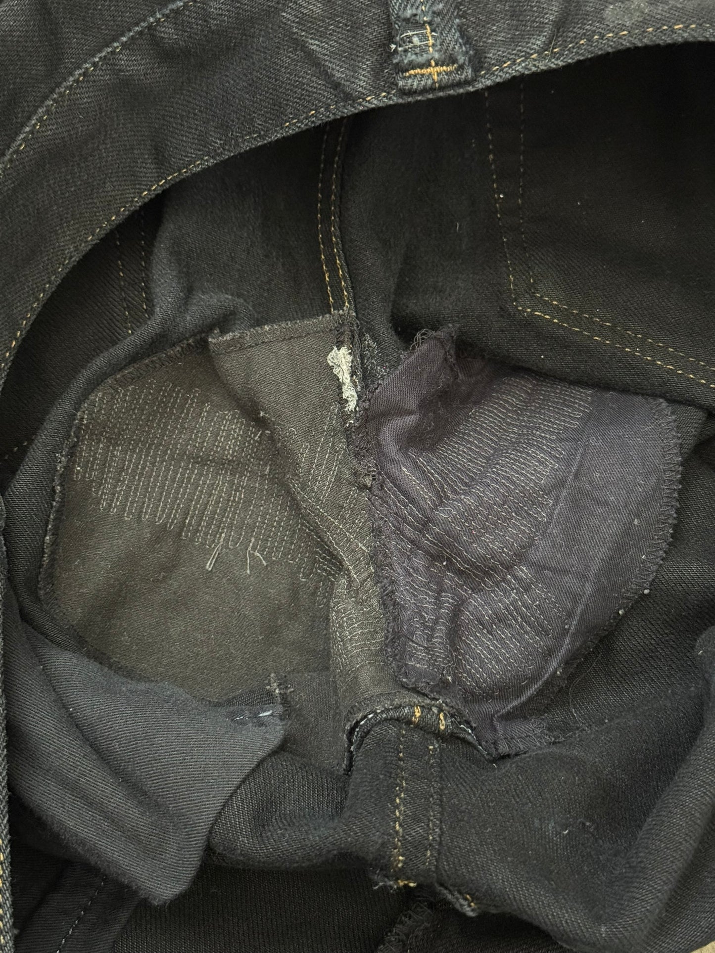 Mihara Yasuhiro Oil Wash Black Denim Jeans
