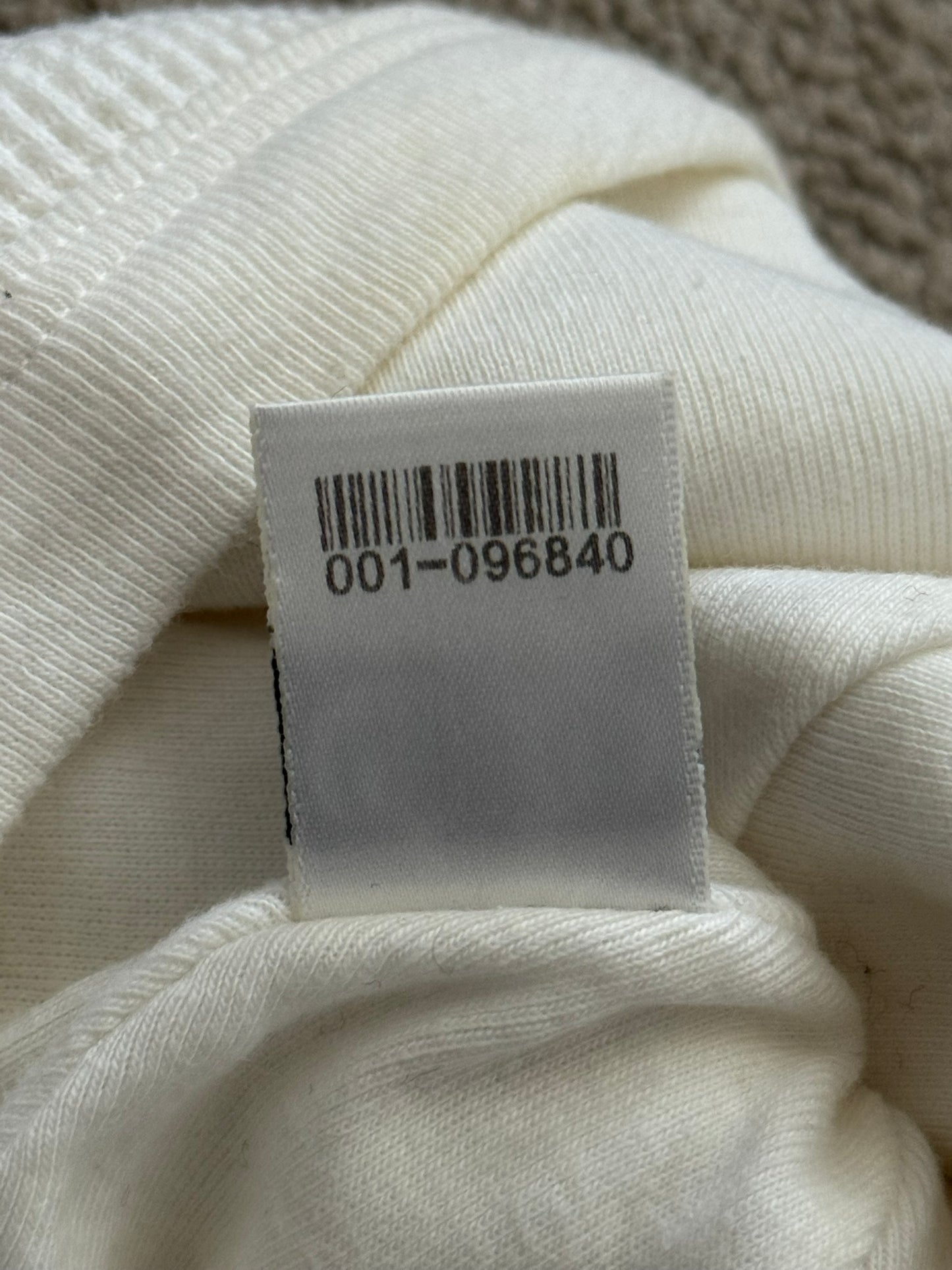 Vintage Chrome Hearts Vine Cross Logo White Thermal Beanie