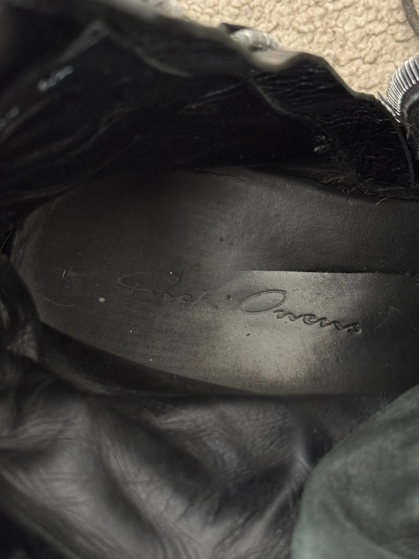 SS15 Rick Owens "Faun" Goodyear Flex Military Combat Boots