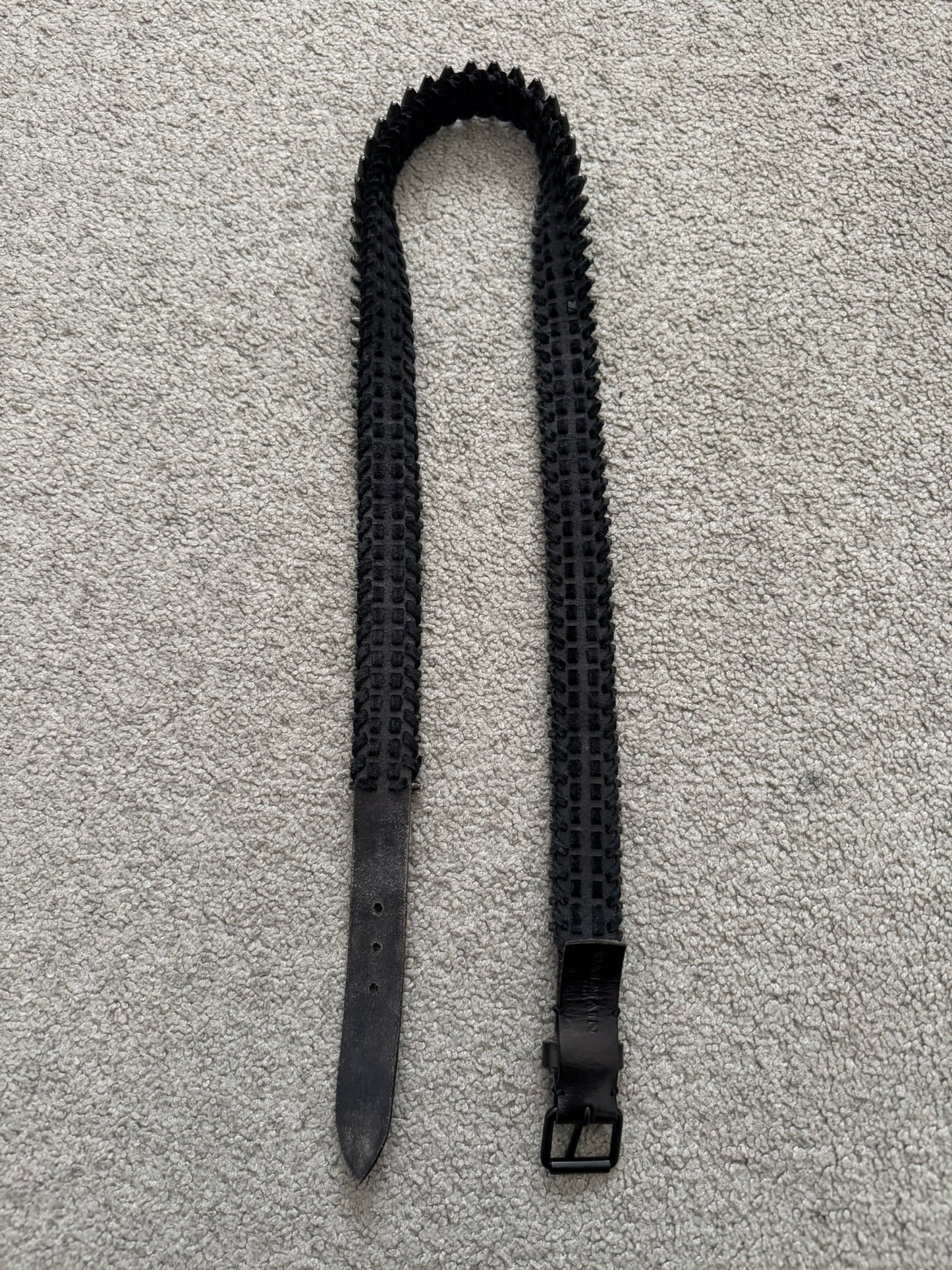 AW10 Balmain by Christophe Decarnin Gunmetal Bullet Belt