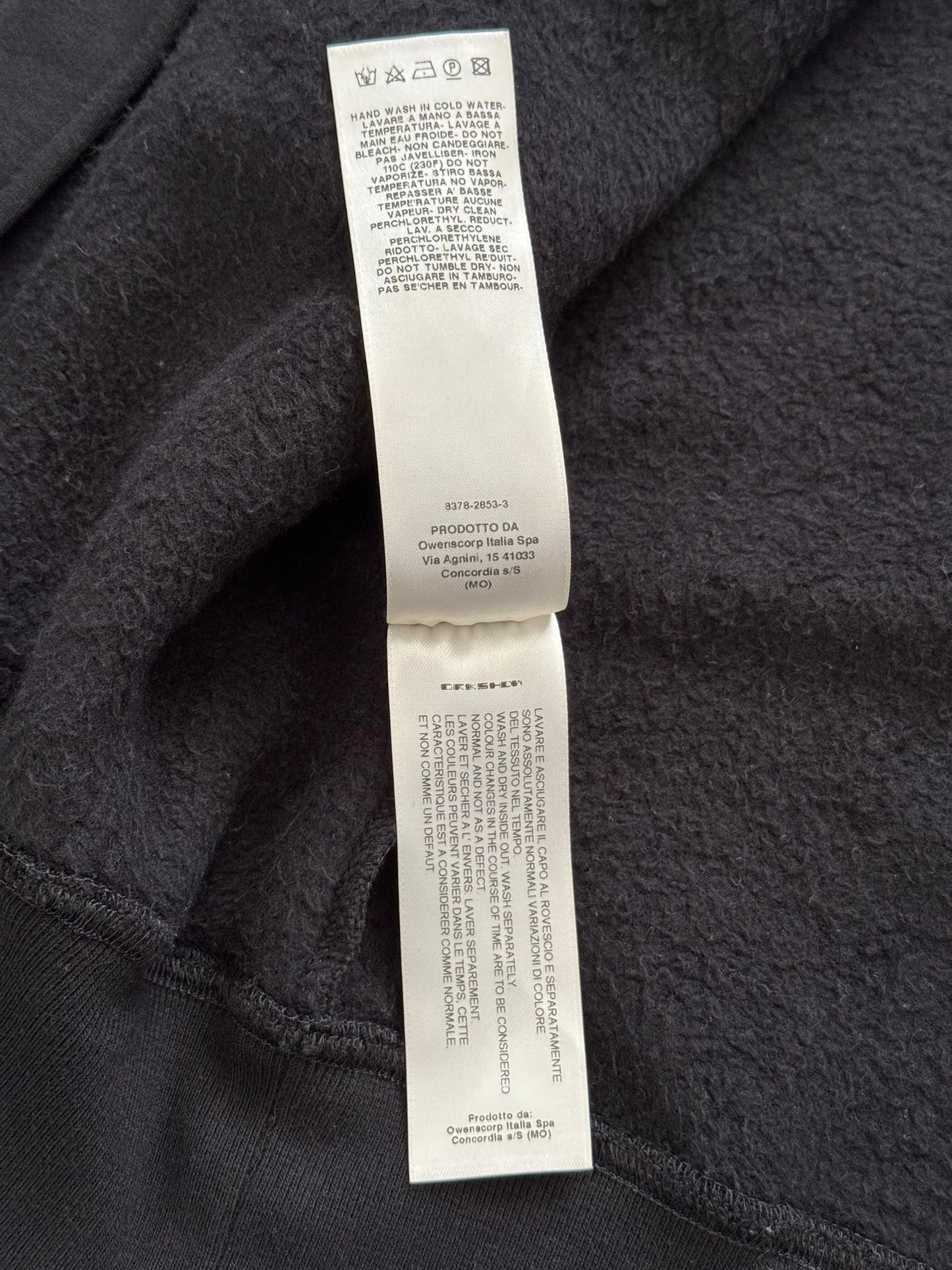 SS17 Rick Owens DRKSHDW "Gym Logo" Felpa Jason Zip Up Hoodie