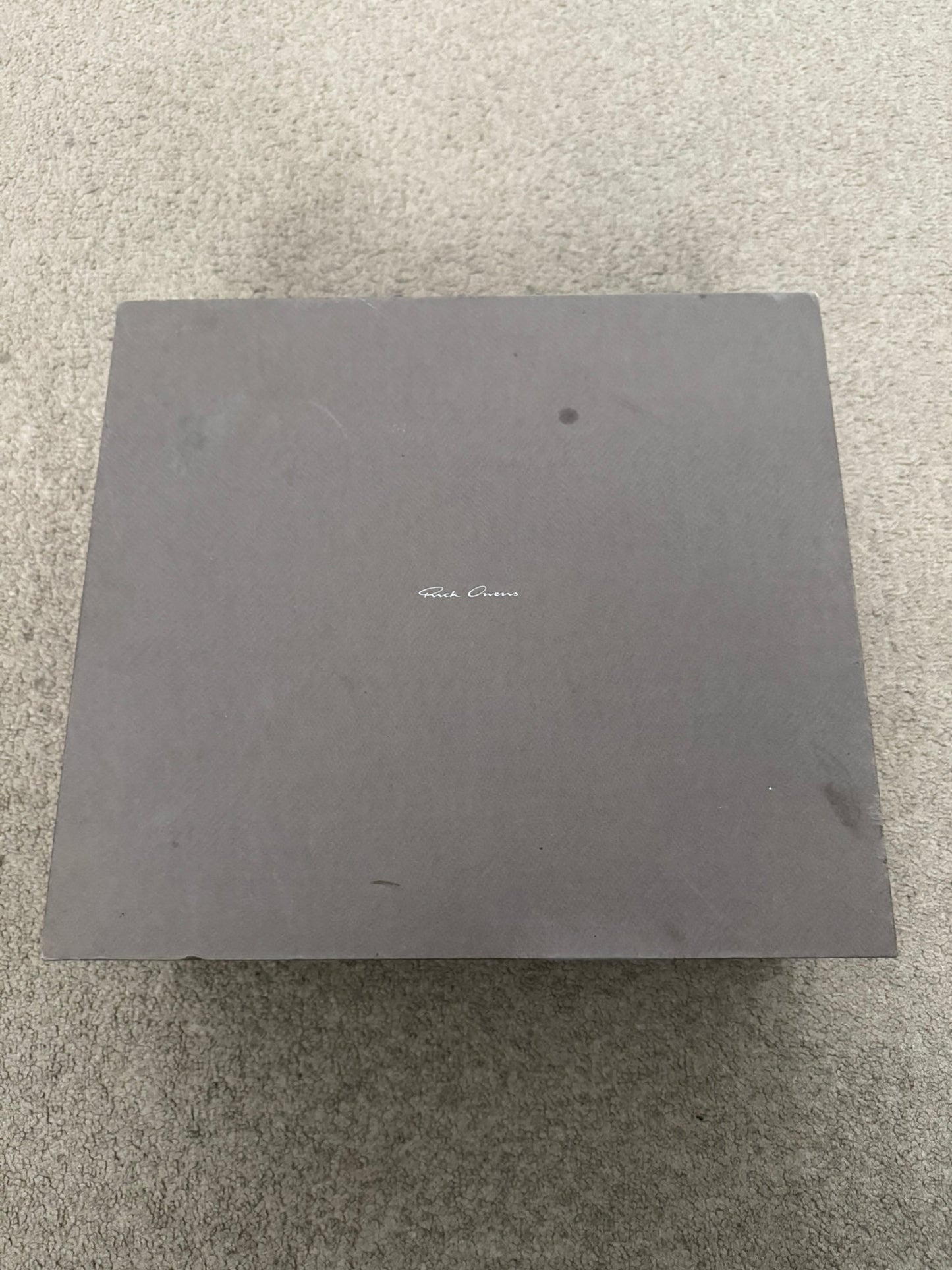 SS22 Rick Owens Mainline Carnelian Red & White Geobasket Sneakers