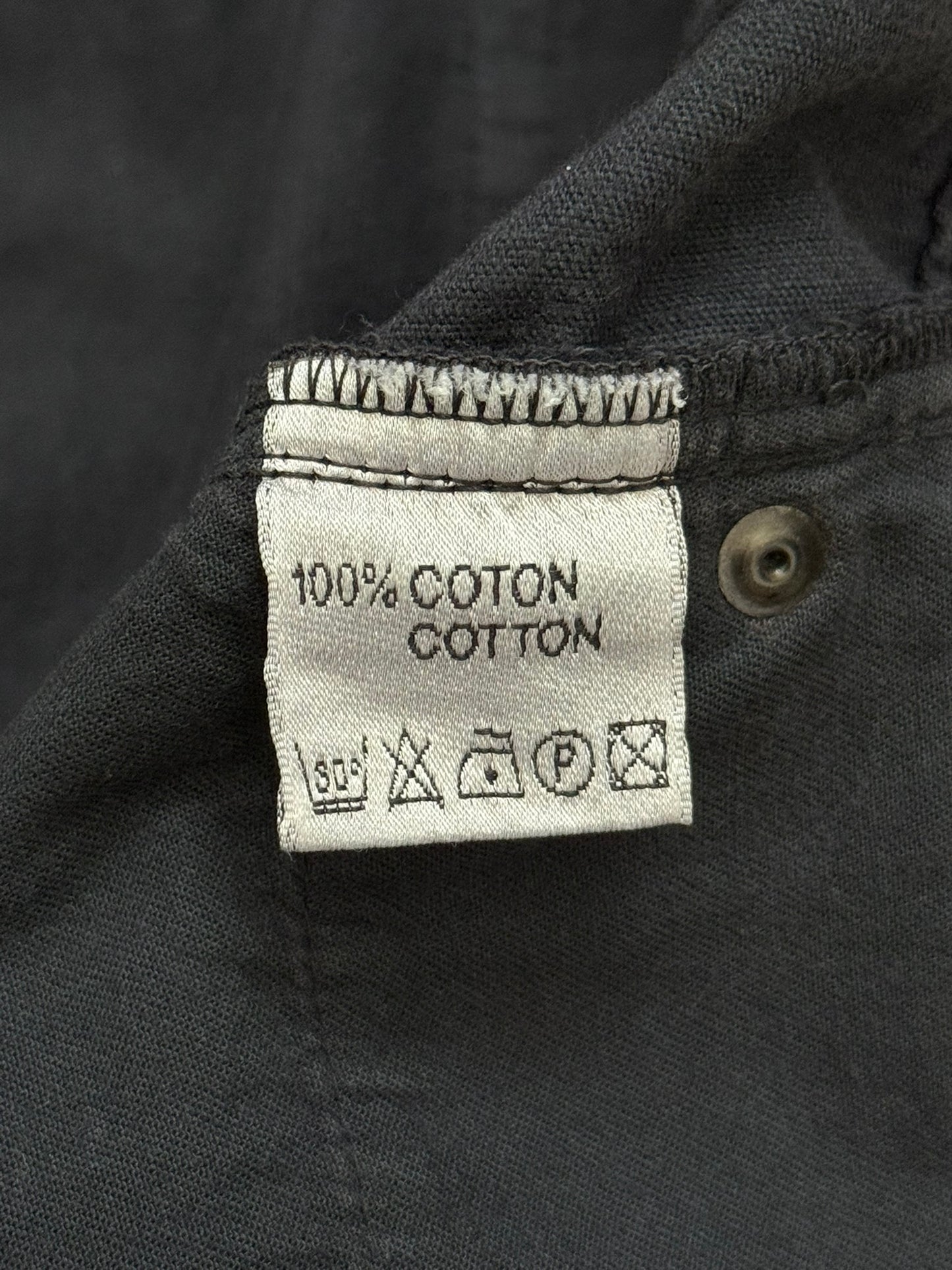AW07 Dior Homme by Hedi Slimane Faded Black Corduroy Pants