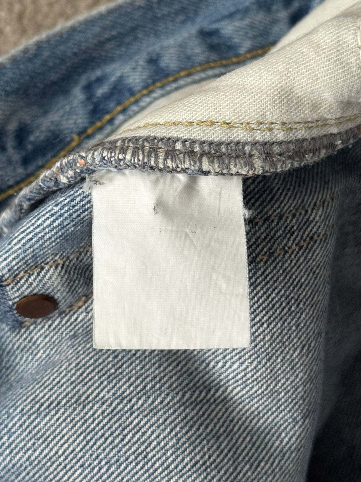 Hysteric Glamour Distressed Studded Scribble Denim Jeans