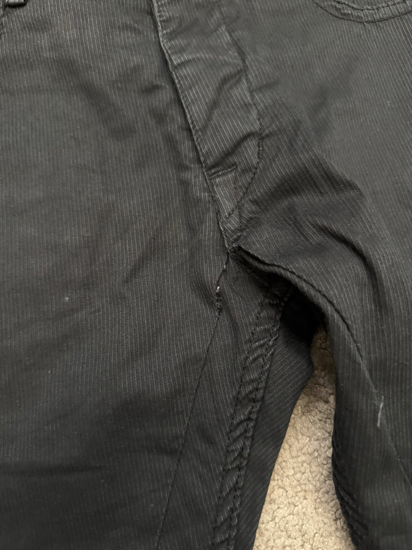 SS16 Rick Owens DRKSHDW Ribbed Cotton Detroit Cut Jeans