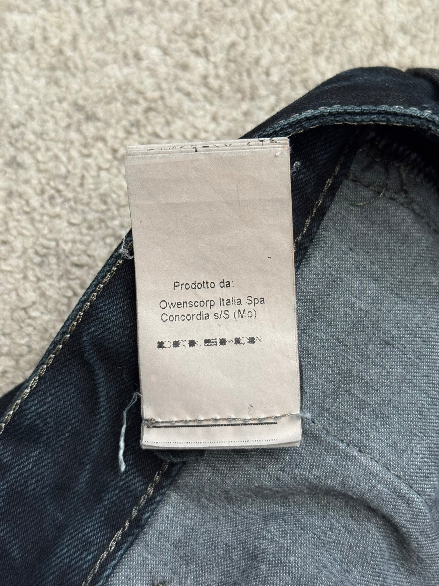 FW16 Rick Owens DRKSHDW Black Waxed Torrence Cut Denim Jeans