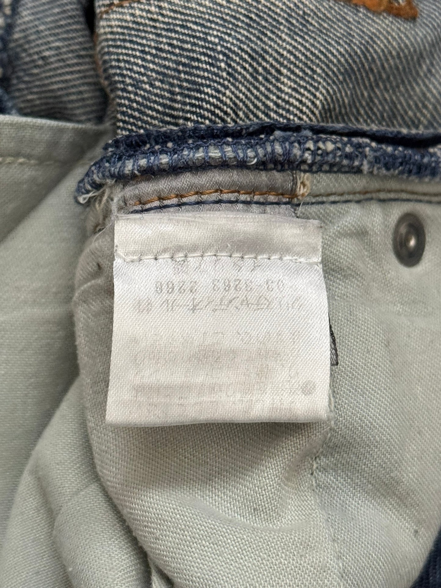 SS08 Dior Homme by Kris Van Assche Light Washed Blue Denim Jeans