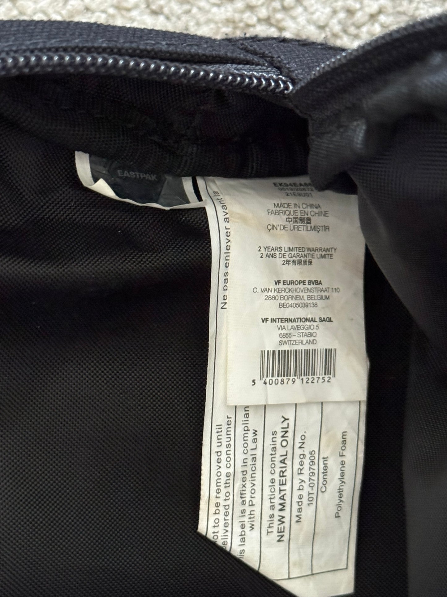 FW19 Raf Simons x Eastpak Heroes/Losers Ring Crossbody Bag