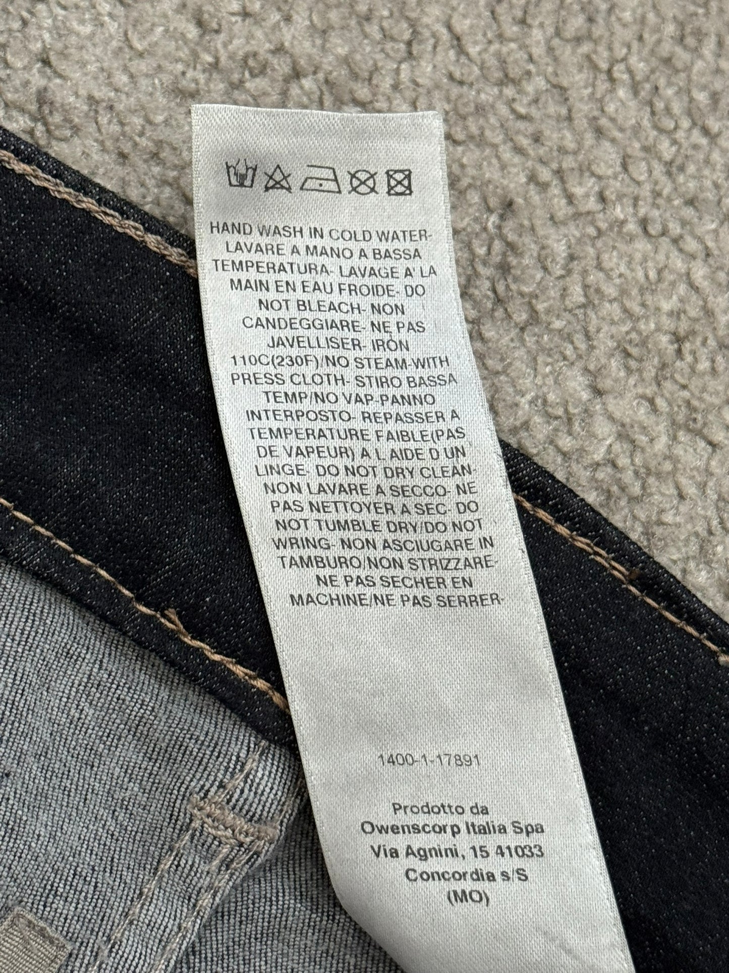 FW21 Rick Owens DRKSHDW Black Foil Waxed Tyrone Denim Jeans