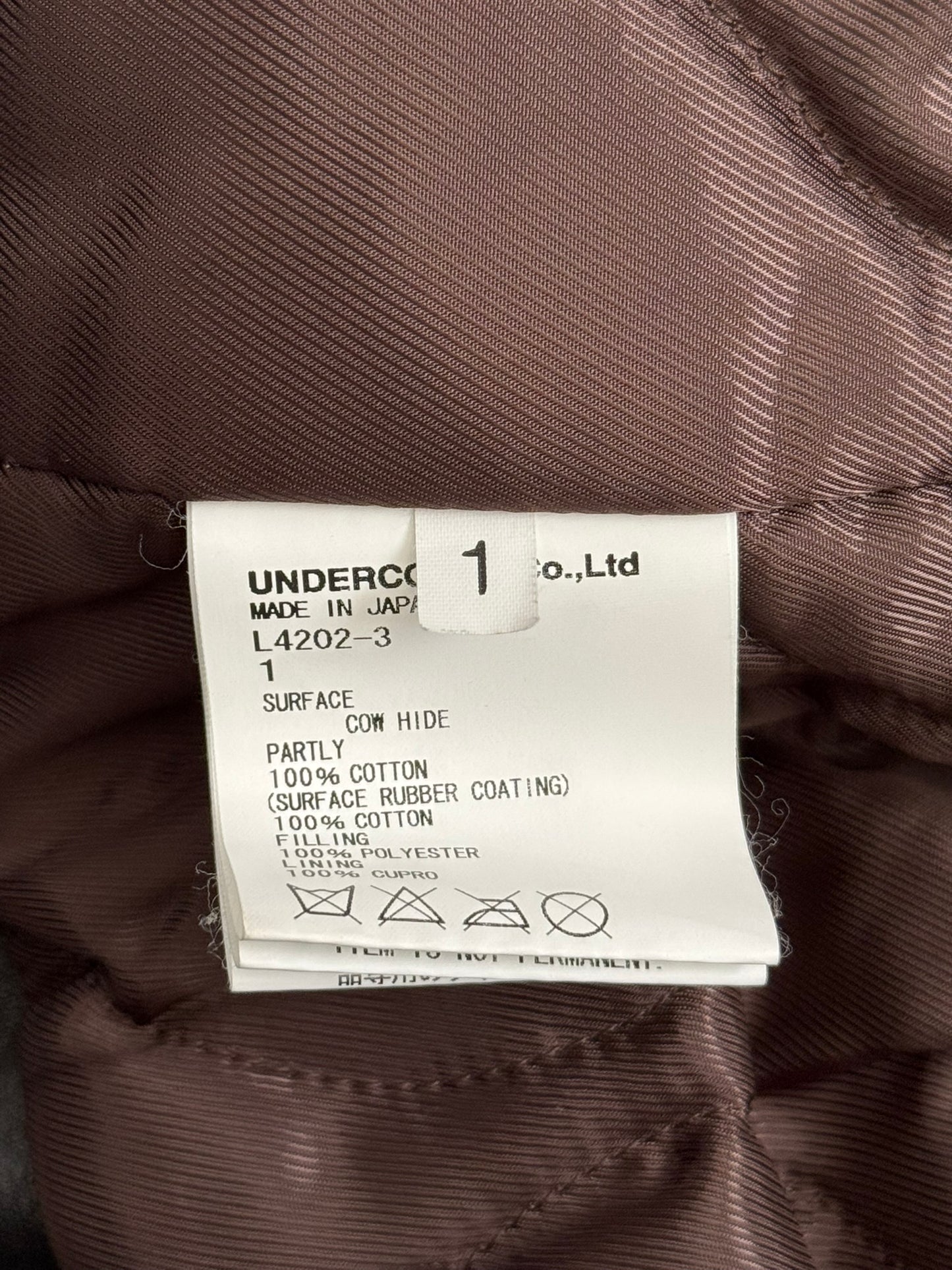 FW13 Undercover "Anatomicouture" Biker/Rider Leather Jacket