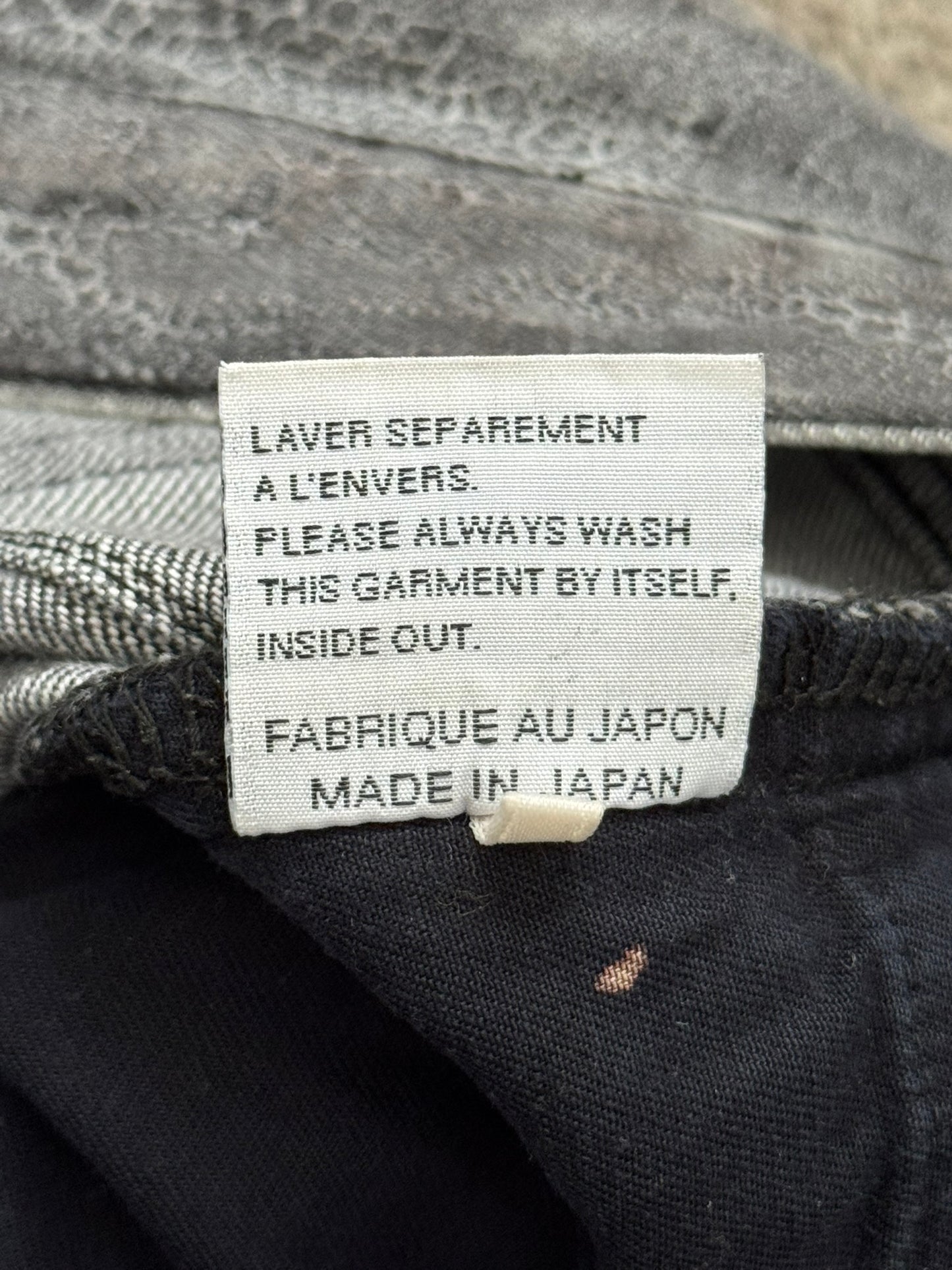 AW08 Dior Homme by Kris Van Assche Batik Wash Spiderweb Denim Jeans