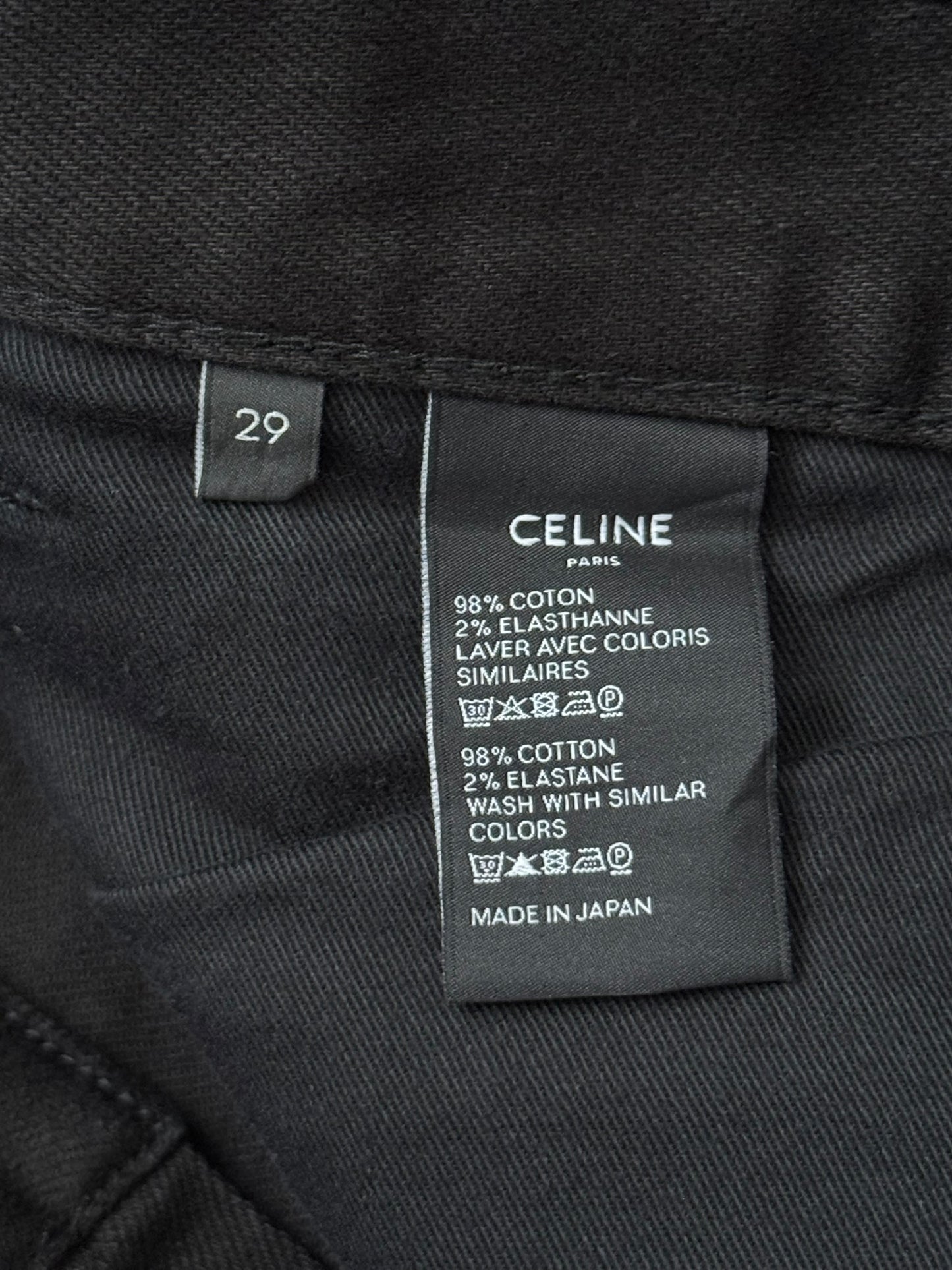Celine by Hedi Slimane SK_003 Black Denim Jeans