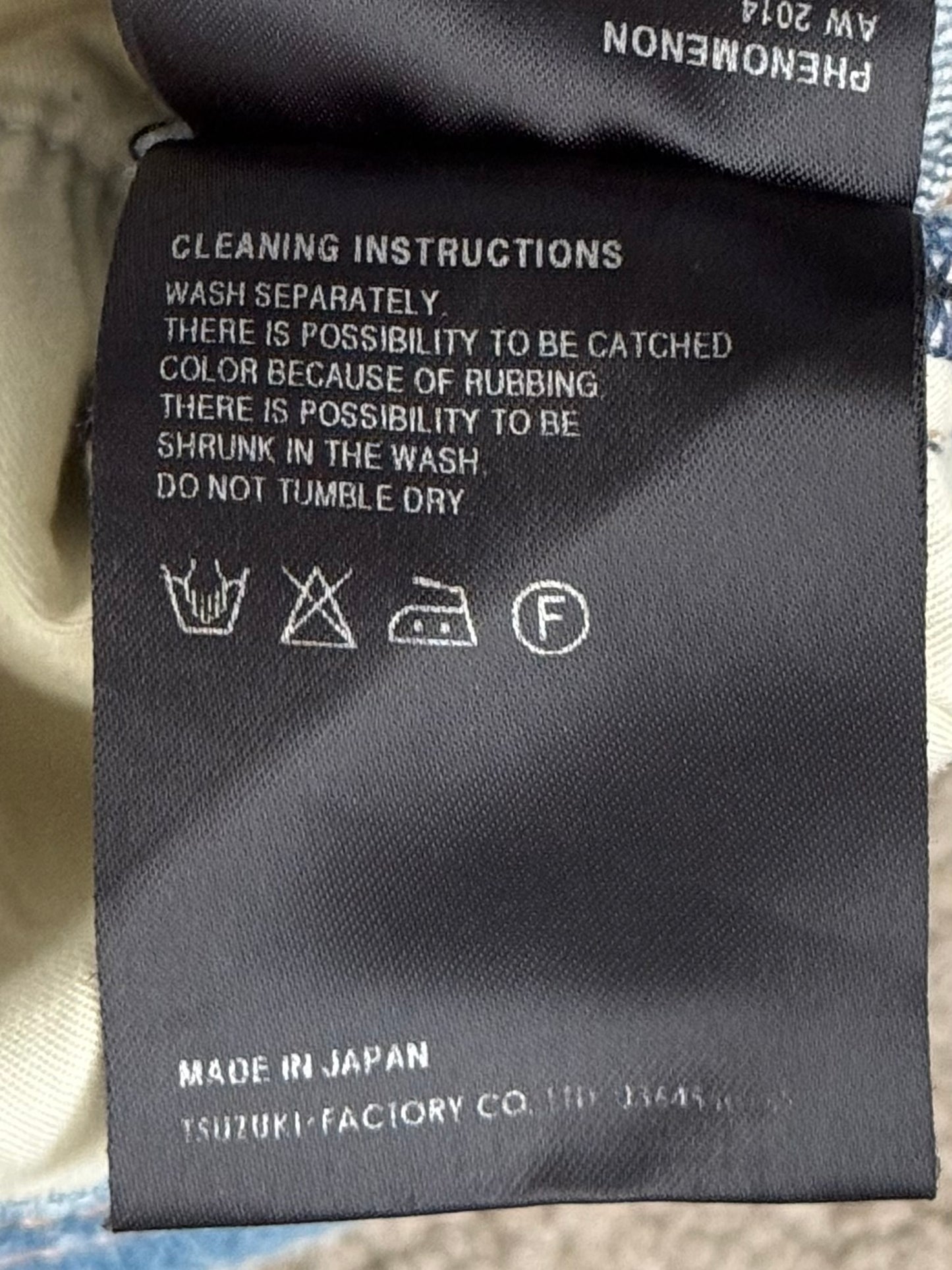 AW14 Phenomenon Repaired Distressed Crash Denim Jeans