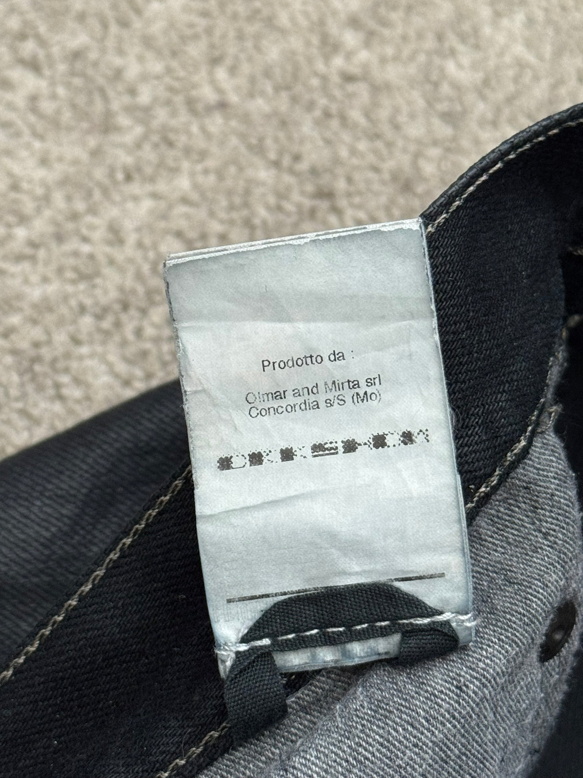SS13 Rick Owens DRKSHDW Black Waxed Detroit Cut Denim Jeans