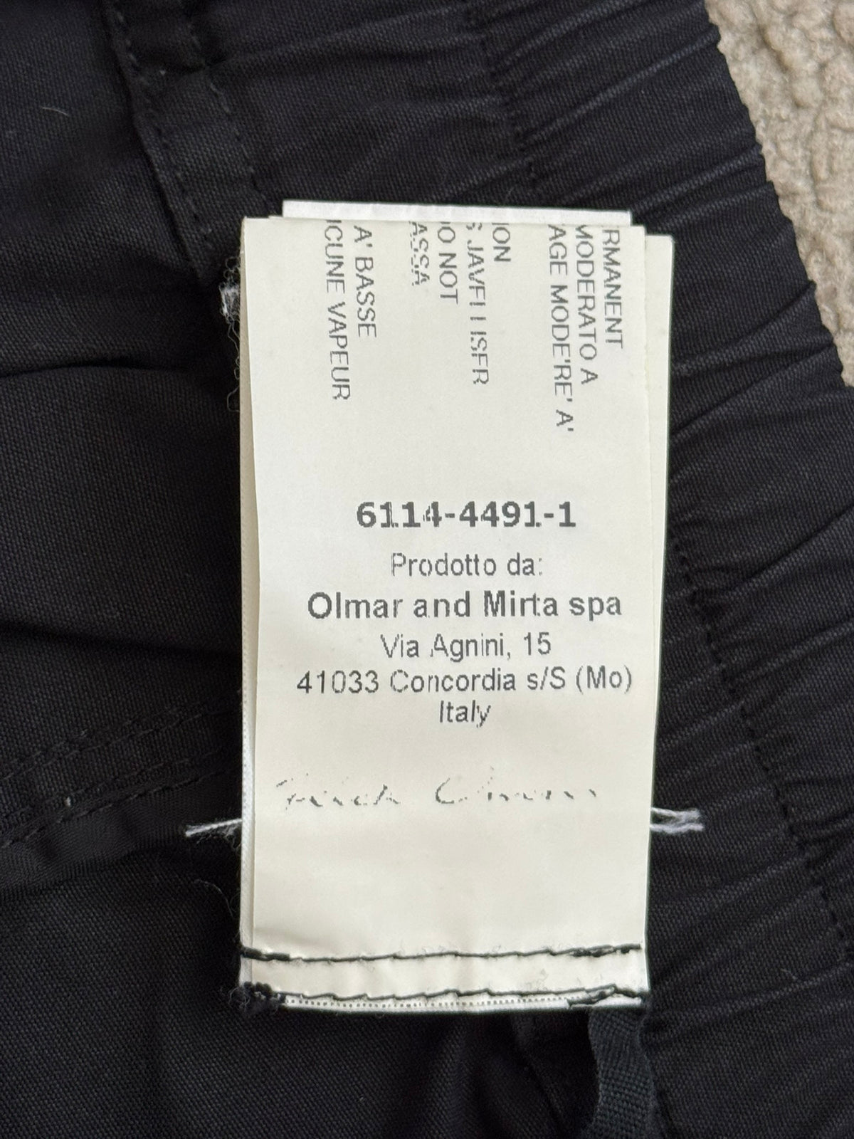 FW15 Rick Owens Runway "Sphinx" Black Pods Shorts