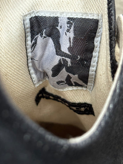 FW21 Rick Owens DRKSHDW Black Waxed Low Ramones Sneakers