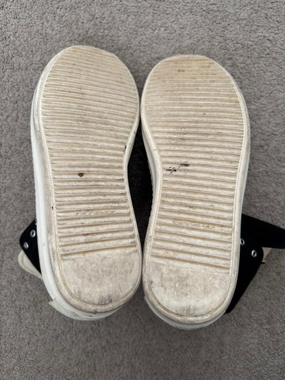 SS21 Rick Owens DRKSHDW "License Plate" Ramones Sneakers