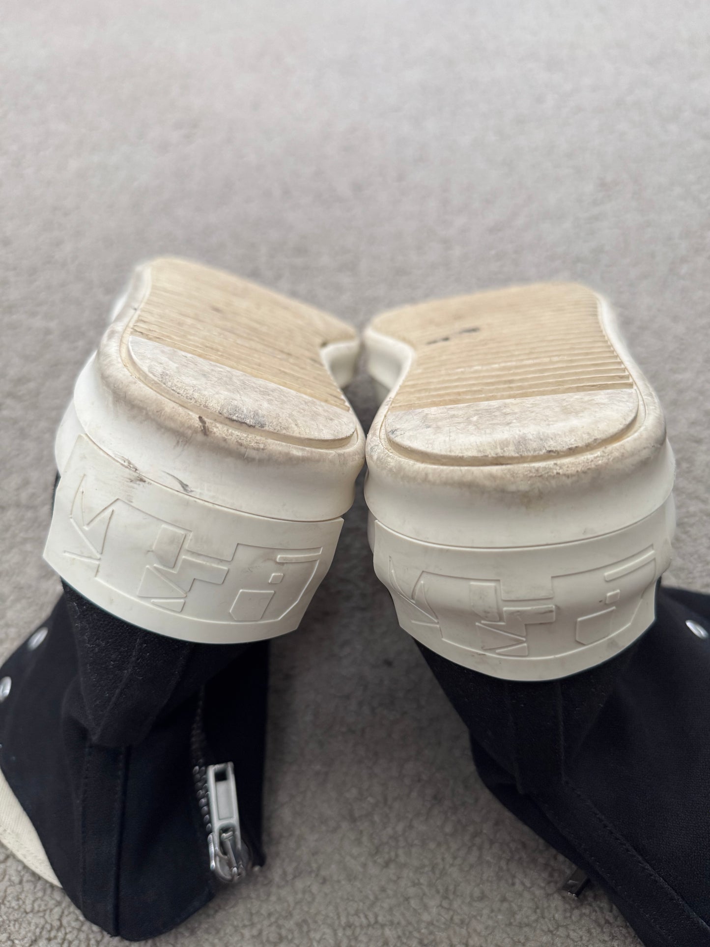 SS21 Rick Owens DRKSHDW "License Plate" Ramones Sneakers