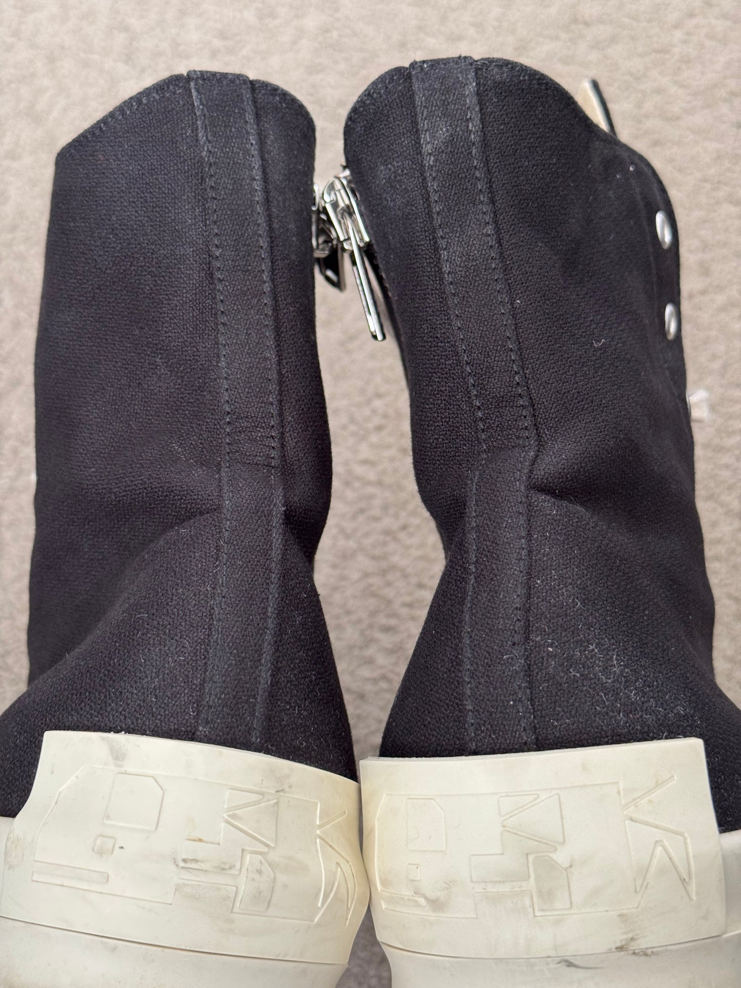 SS21 Rick Owens DRKSHDW "License Plate" Ramones Sneakers