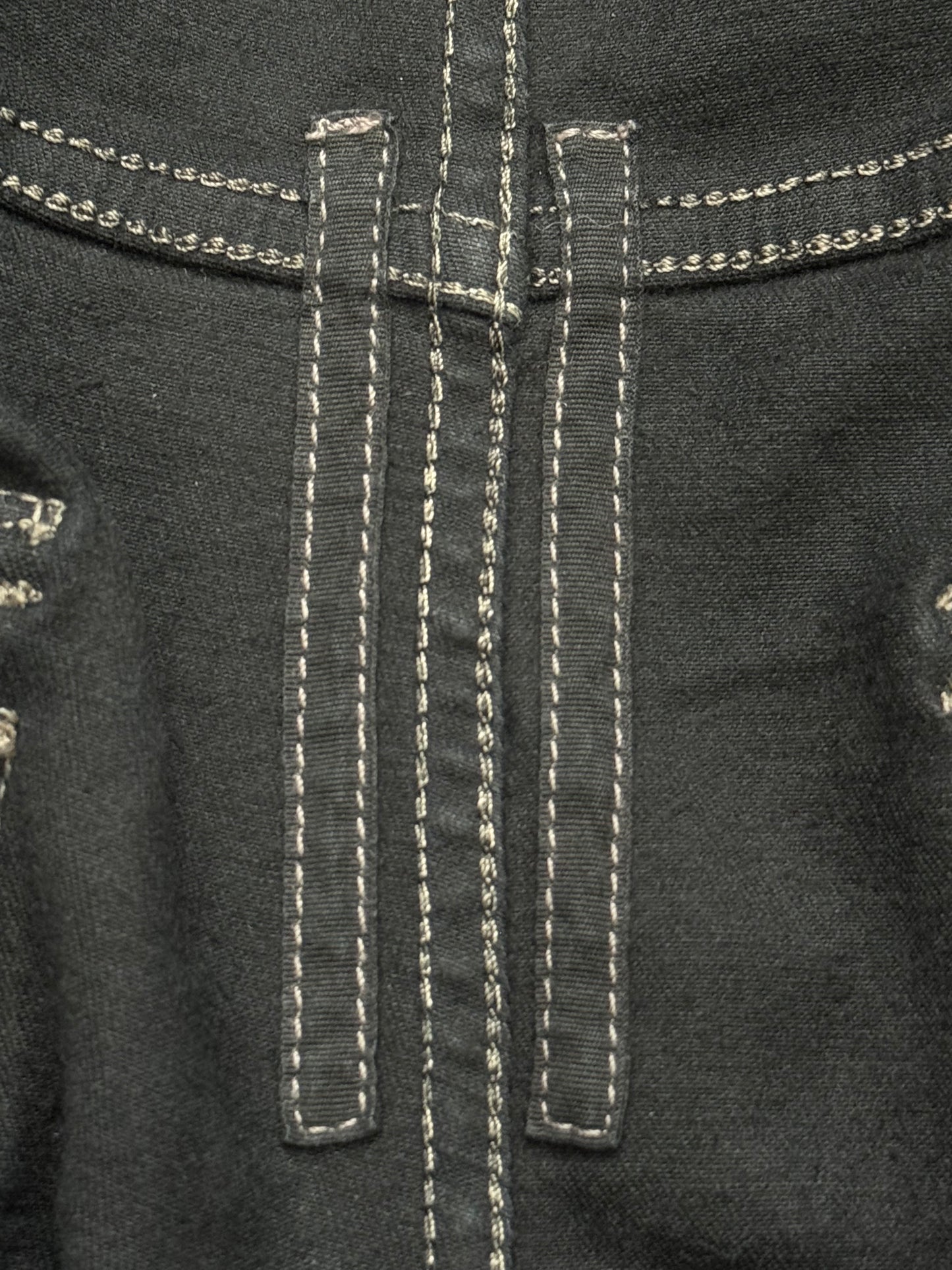 SS17 Rick Owens DRKSHDW Black Waxed Memphis Biker Denim Jeans