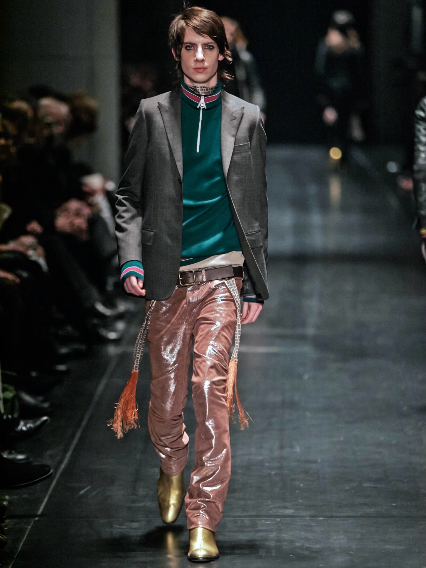 AW05 Dior Homme by Hedi Slimane Wool Quarter Zip Sweater