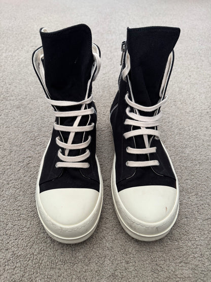 SS21 Rick Owens DRKSHDW "License Plate" Ramones Sneakers