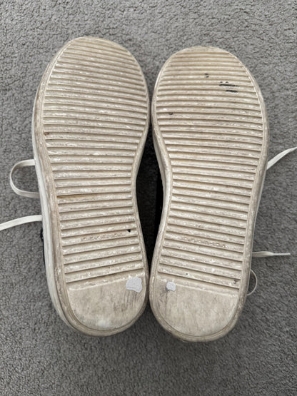 FW21 Rick Owens DRKSHDW Black Waxed Low Ramones Sneakers