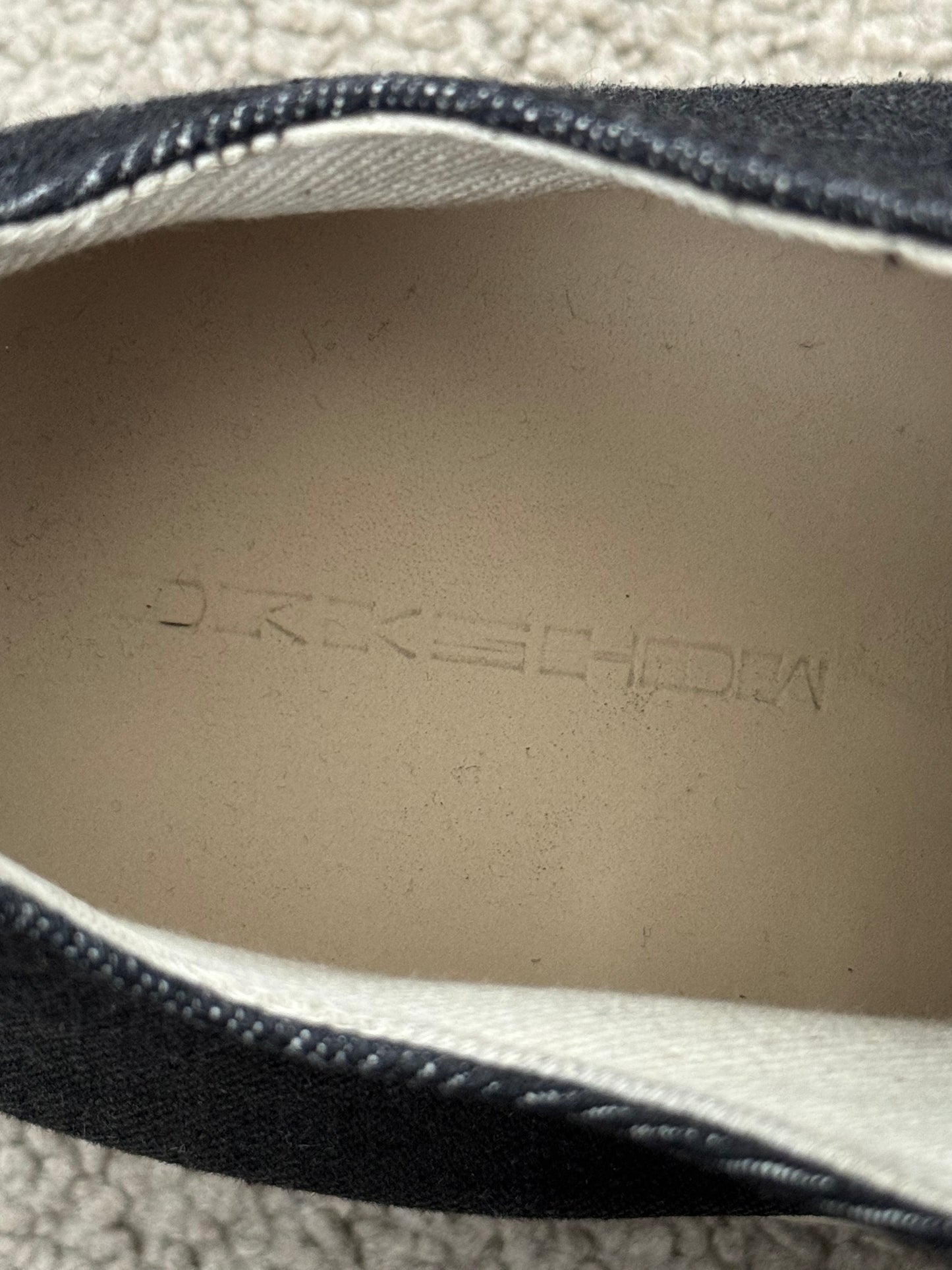 FW21 Rick Owens DRKSHDW Black Waxed Low Ramones Sneakers
