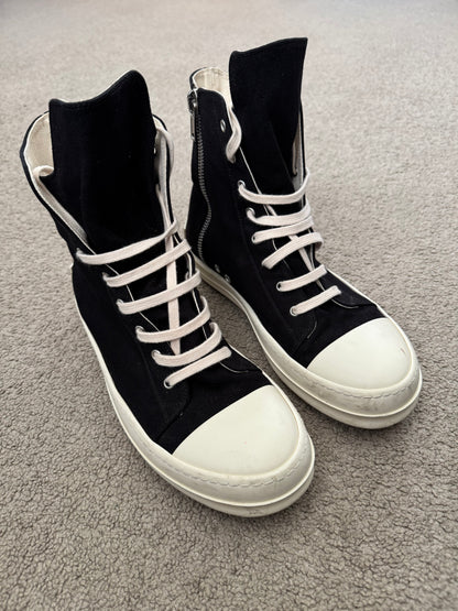 SS21 Rick Owens DRKSHDW "License Plate" Ramones Sneakers