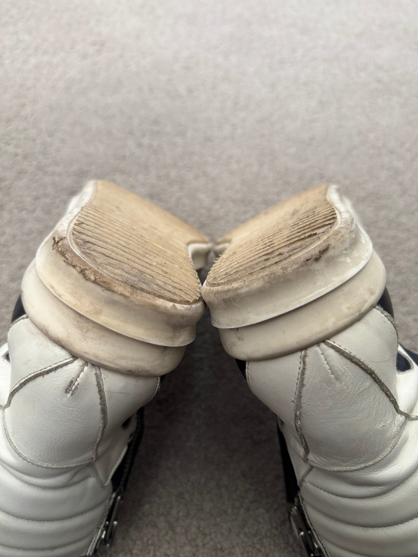 SS14 Rick Owens Black & White Geobasket High Top Sneakers